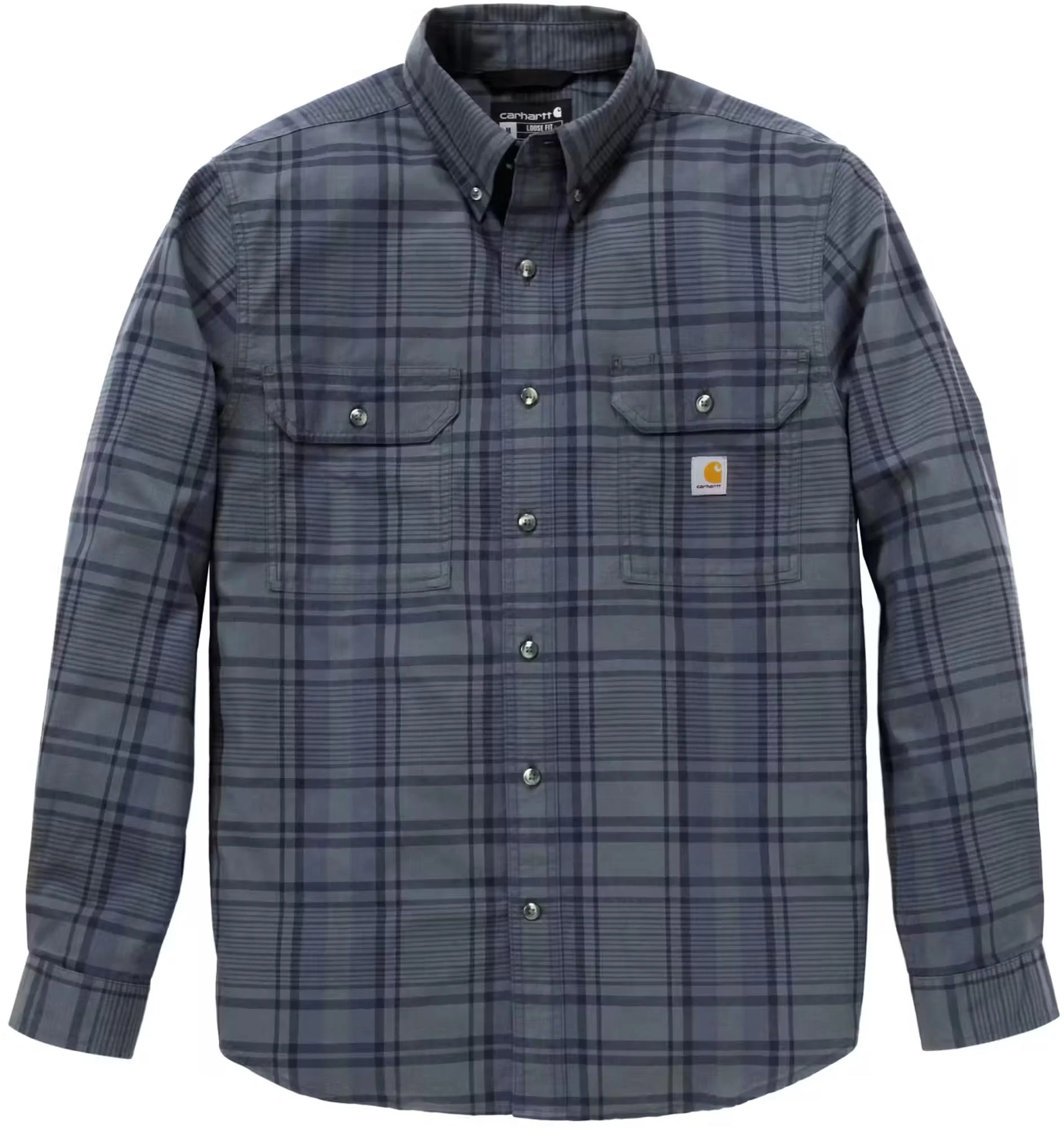 Carhartt Fort Loose LS Plaid Shirt  blue