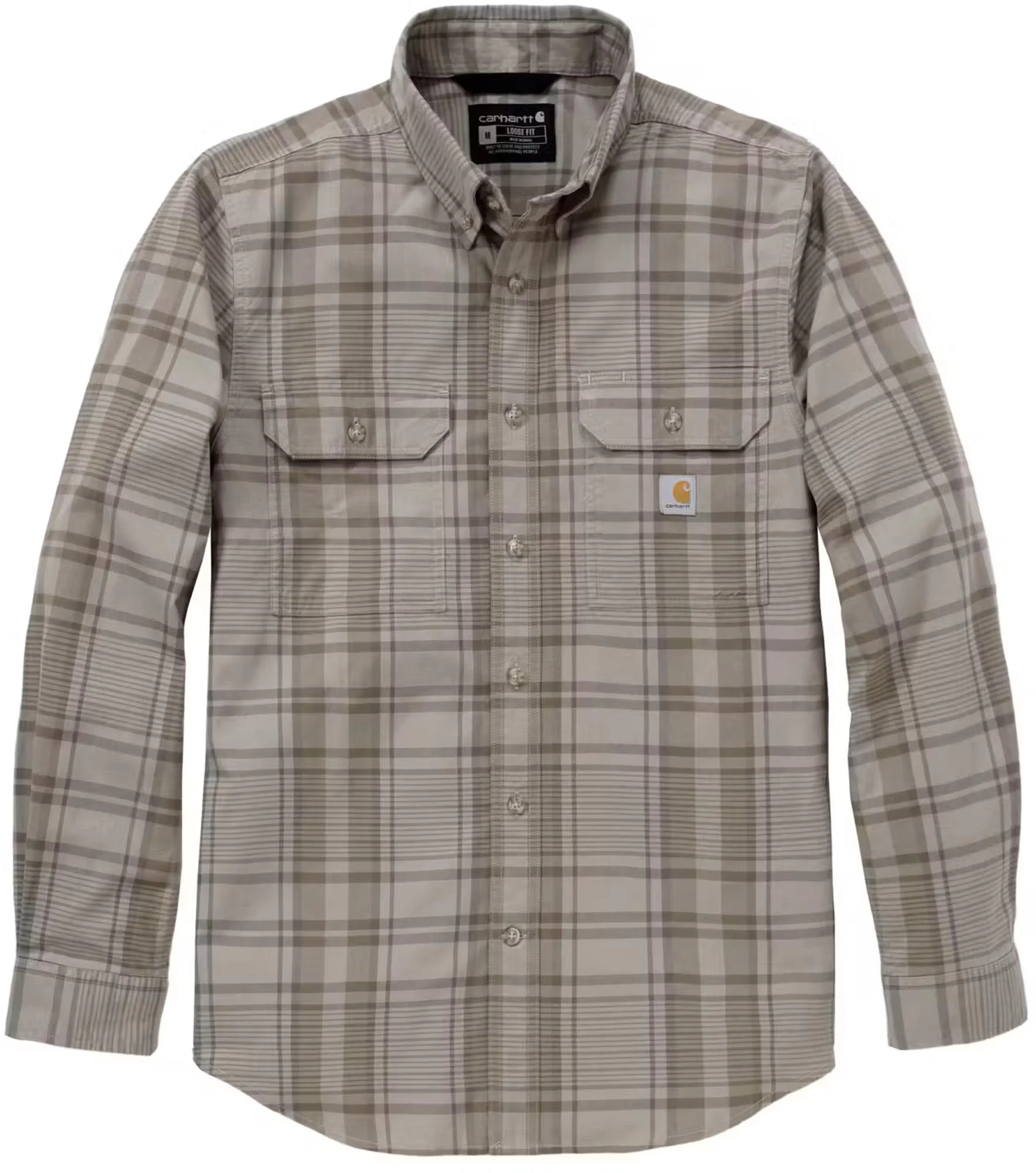 Carhartt Fort Loose LS Plaid Shirt  grey/brown