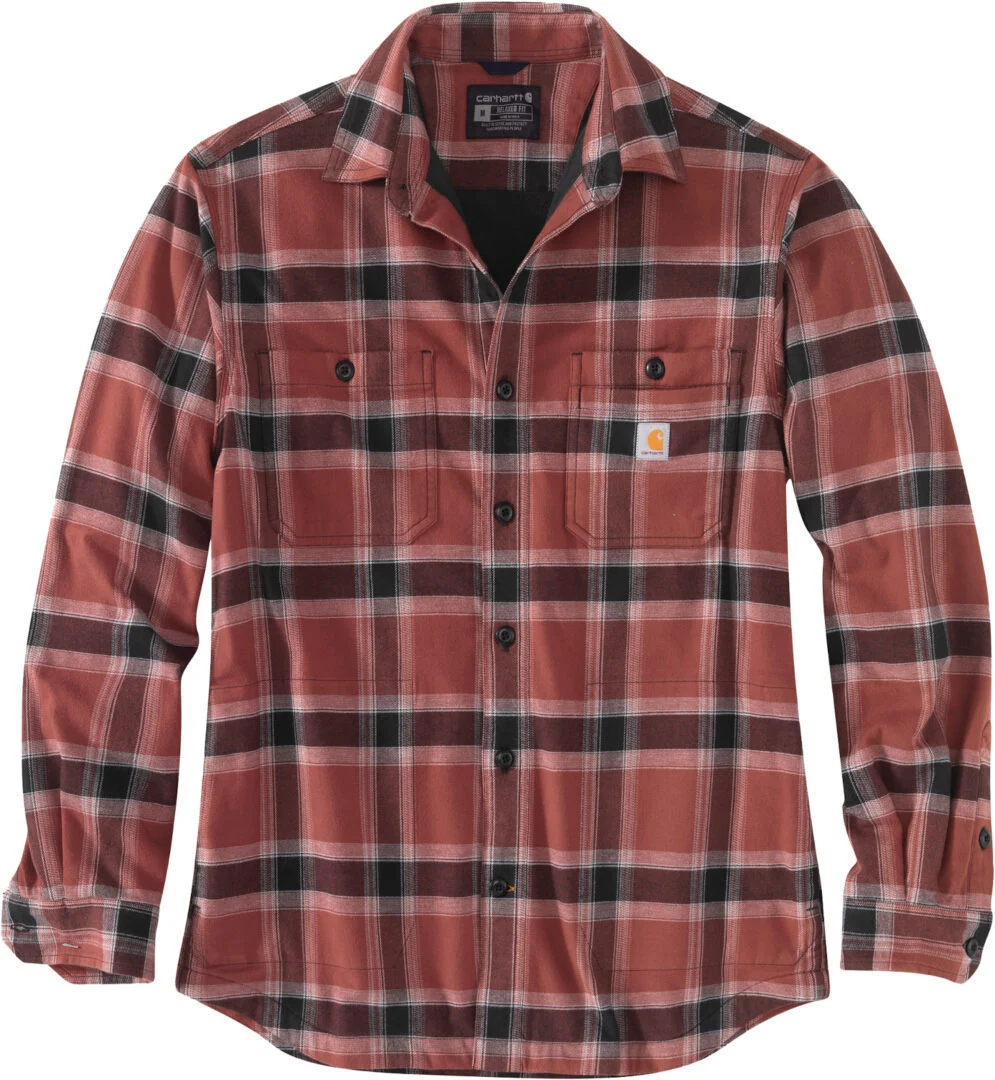 Carhartt Hamilton Fleece Lined Shirt  red