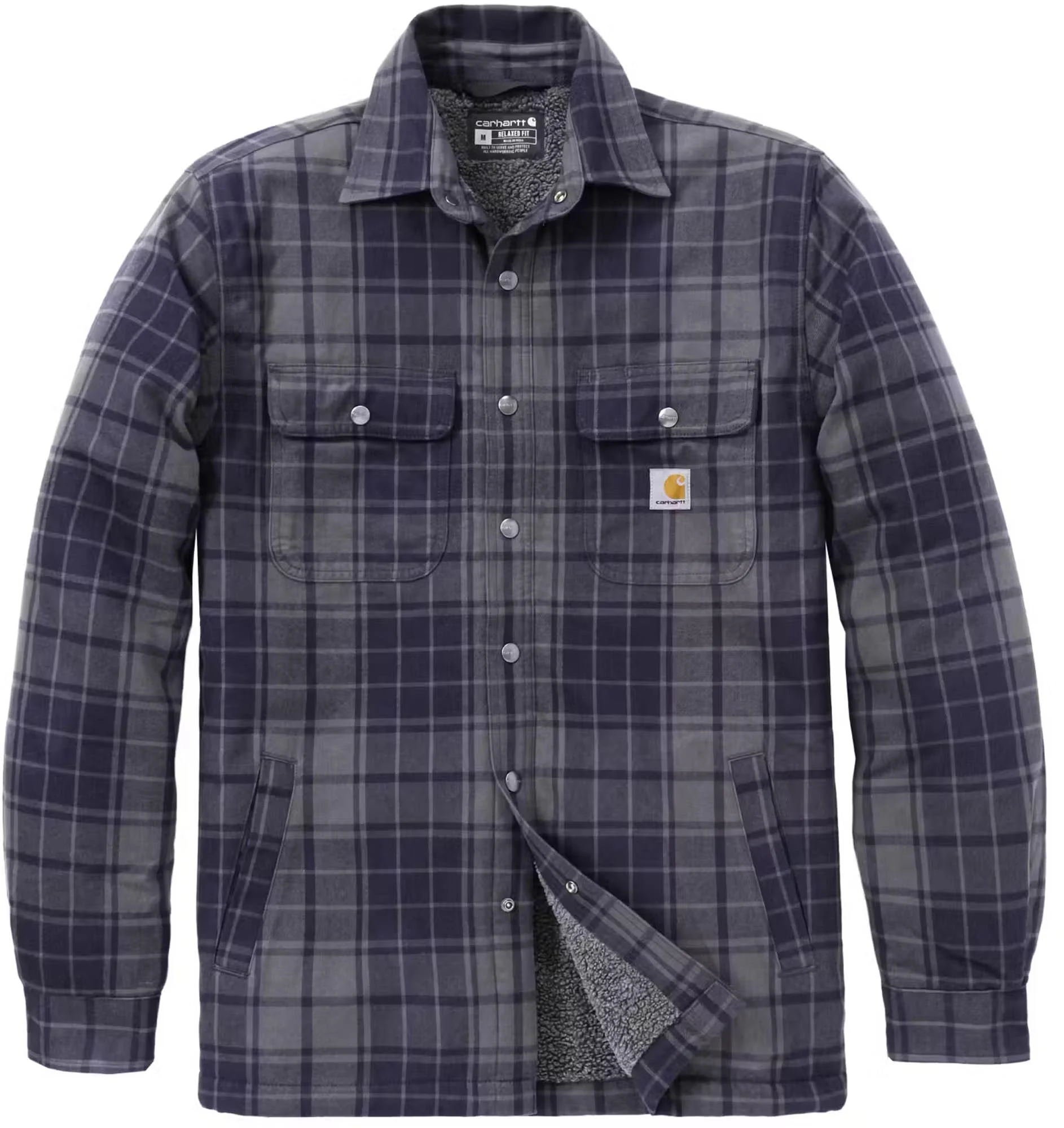 Carhartt Hubbard Plaid Shirt Jacket  blue/grey
