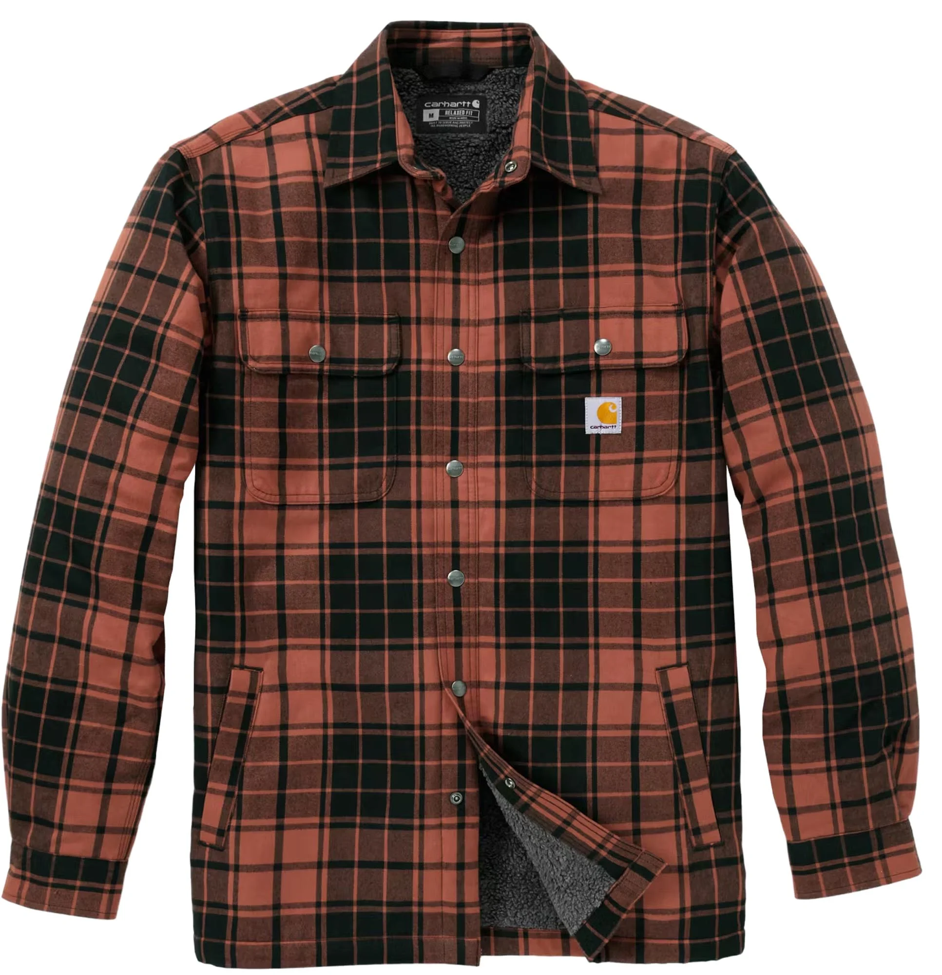 Carhartt Hubbard Plaid Shirt Jacket  red/black