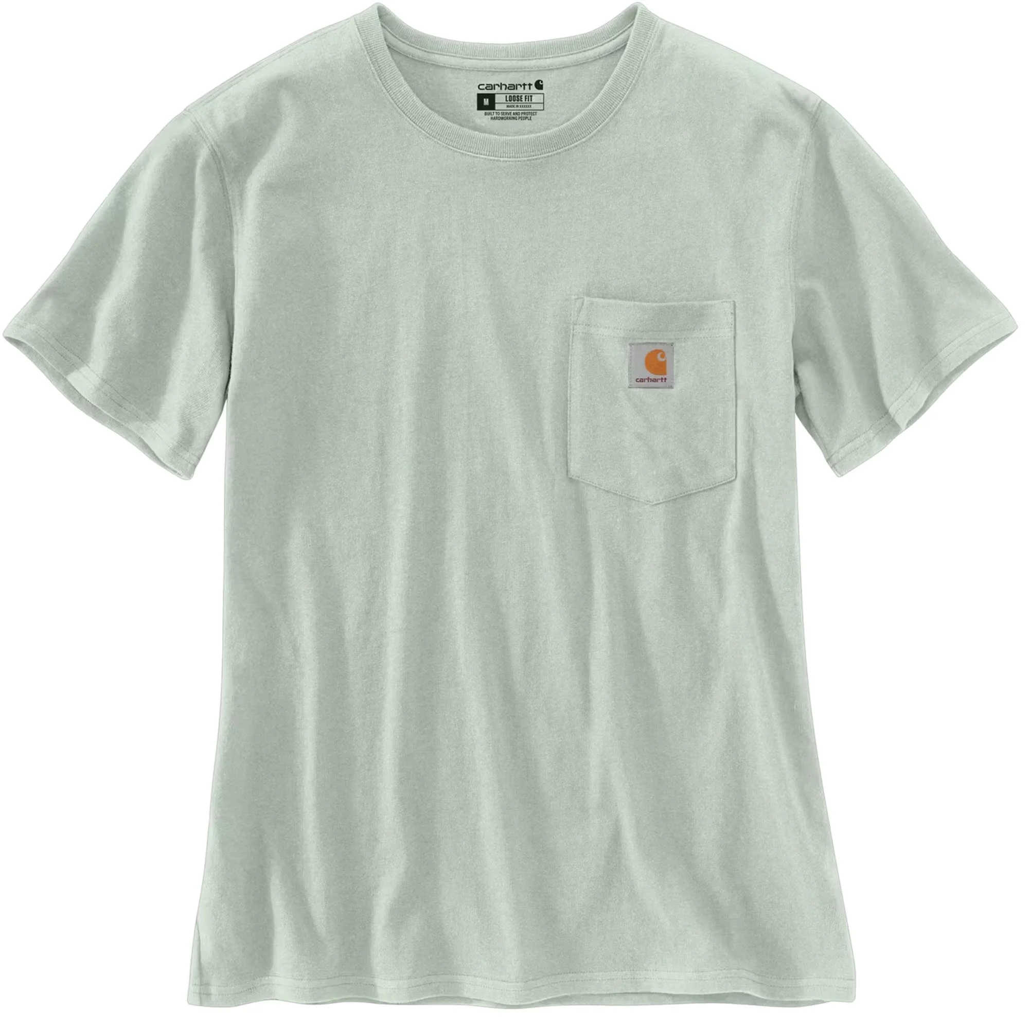 Carhartt Iconic WK87 Pocket Ladies T-Shirt  light green/grey