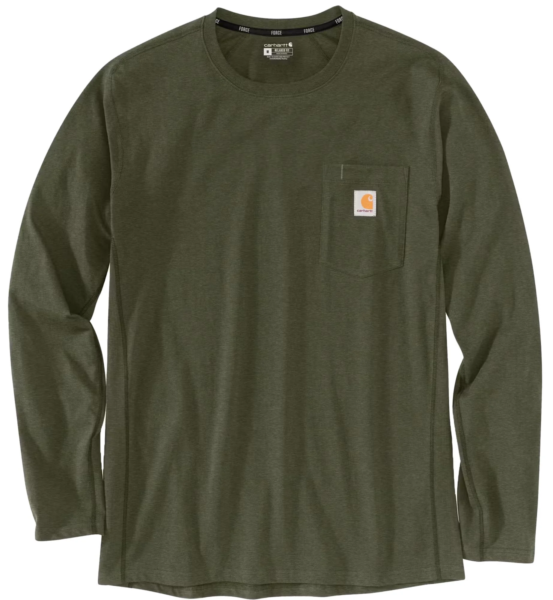 Carhartt Midweight Pocket Long Sleeve Relaxed Fit  green