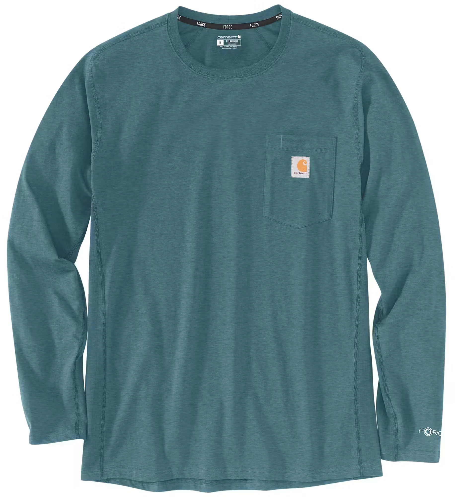 Carhartt Midweight Pocket Long Sleeve Relaxed Fit  turquoise/blue
