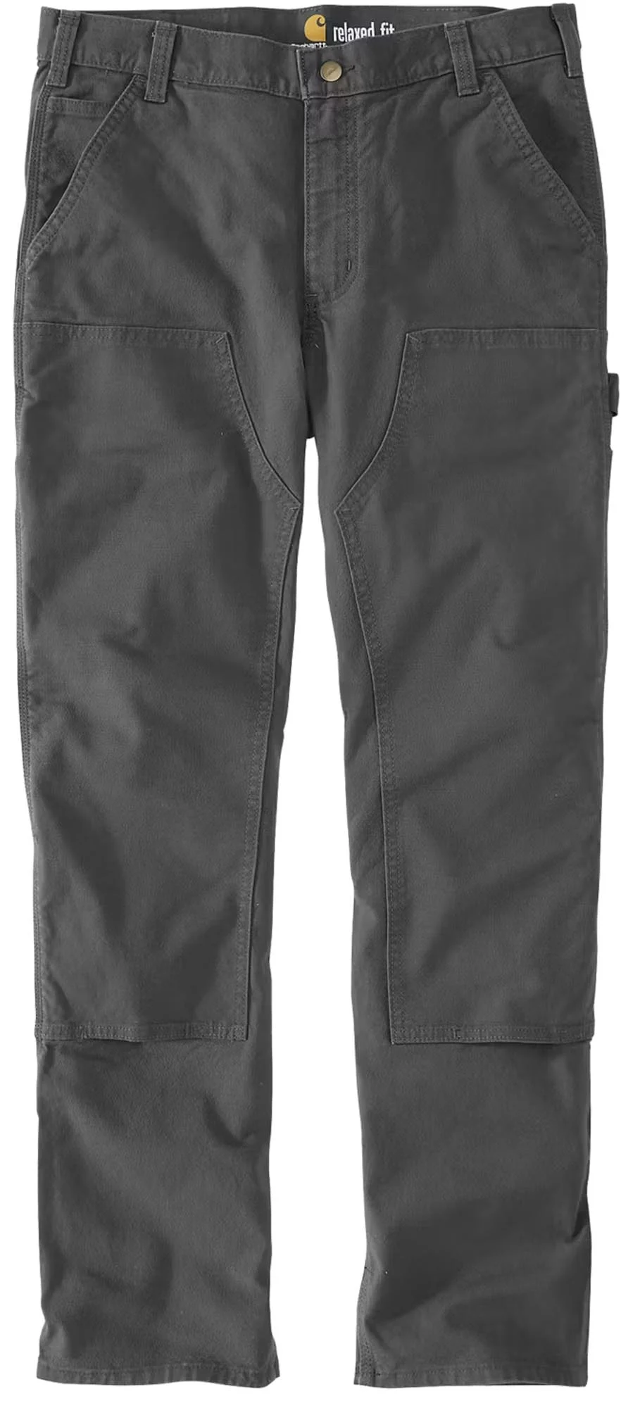 Carhartt Relaxed Straight Rugged Flex Duck Double-Front Dungaree Pants  grey