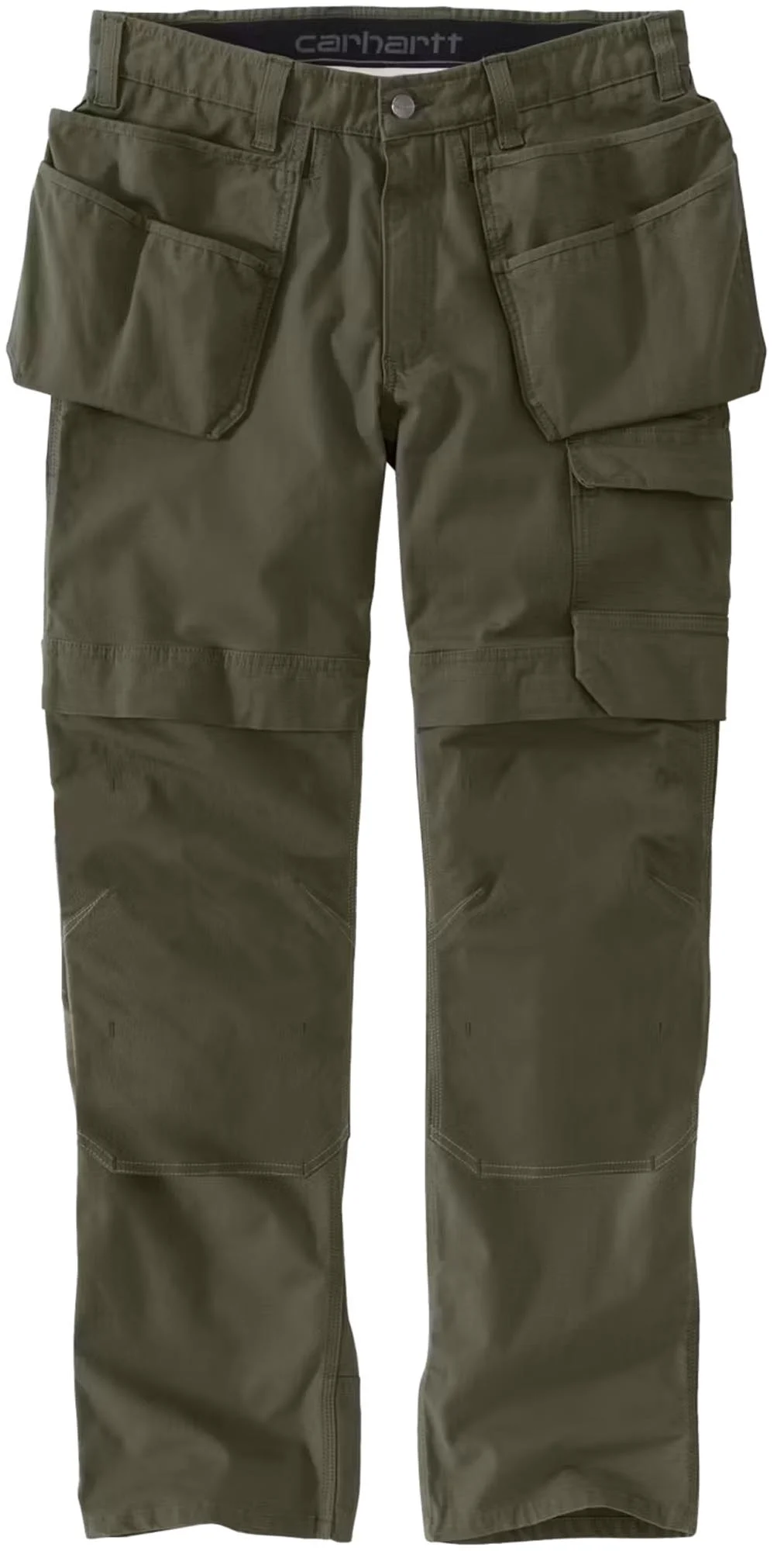 Carhartt Relaxed Straight Steel Rugged Flex Ripstop Double-Front Cargo Pants  olive