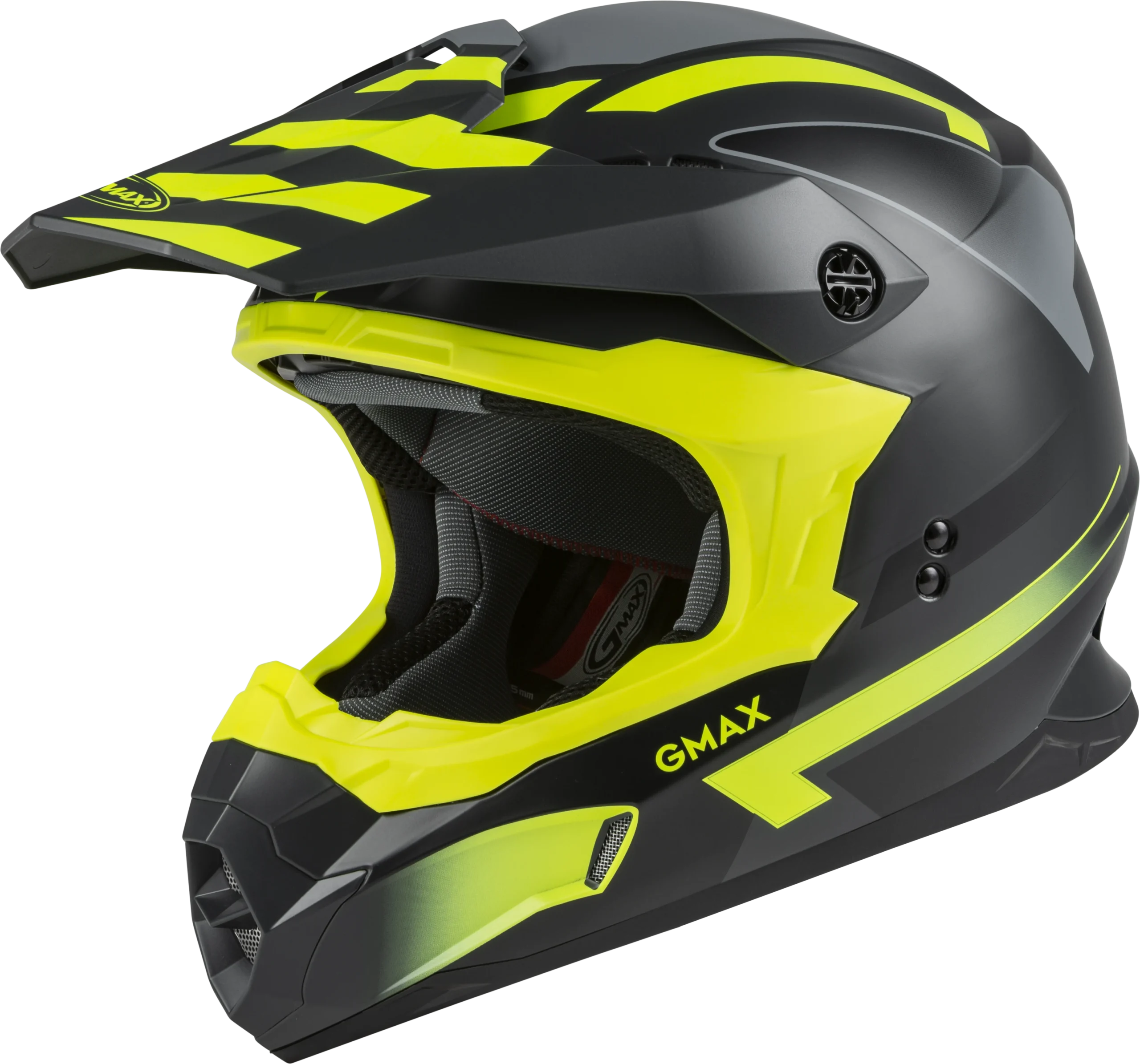 Mx 86 Off Road Fame Helmet Matte Dark Grey/Hi Vis Sm
