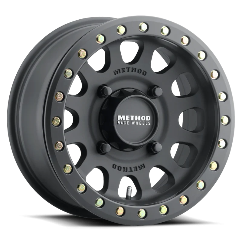 Method MR401 UTV Beadlock 15x10 / 6+4/25mm Offset / 4x156 / 132 CB Matte Black Wheel - MR40151046564B
