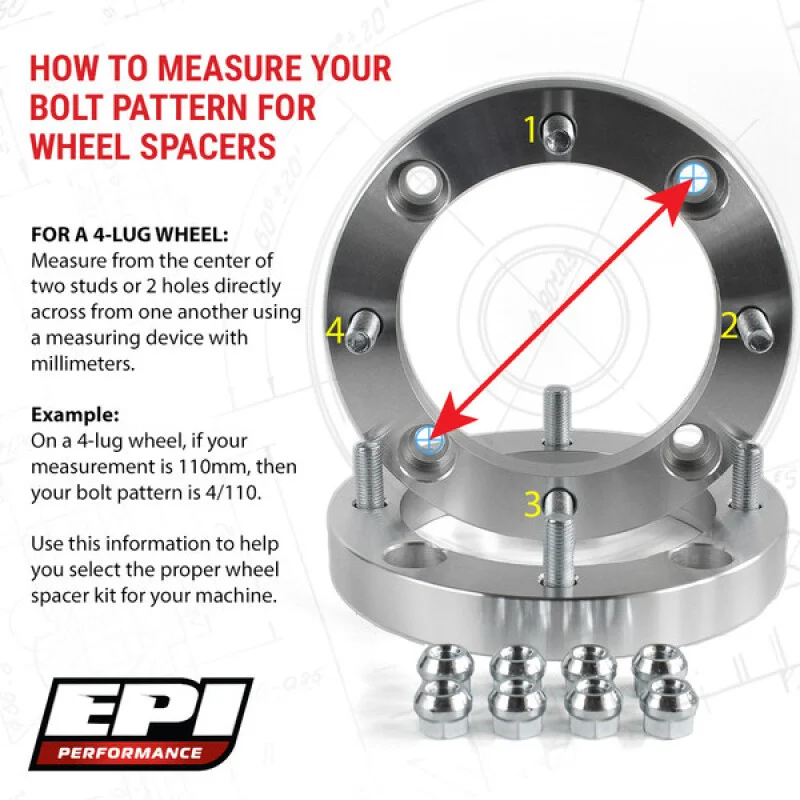 EPI 4/156 Wheel Spacer 2 in. 10mm. - EPIWS018