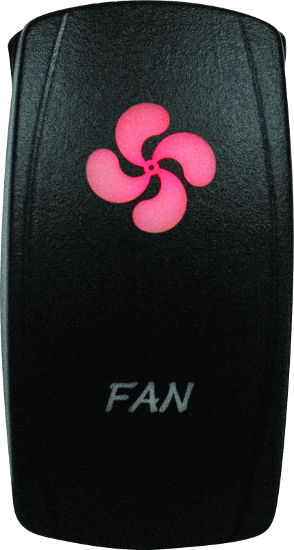 DragonFire Racing Lighted Switch Fan On/Off Red - 521382