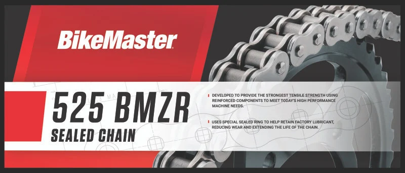 BikeMaster 525x120 BMZR Z-Ring Chain - Chrome/Chrome - 197414