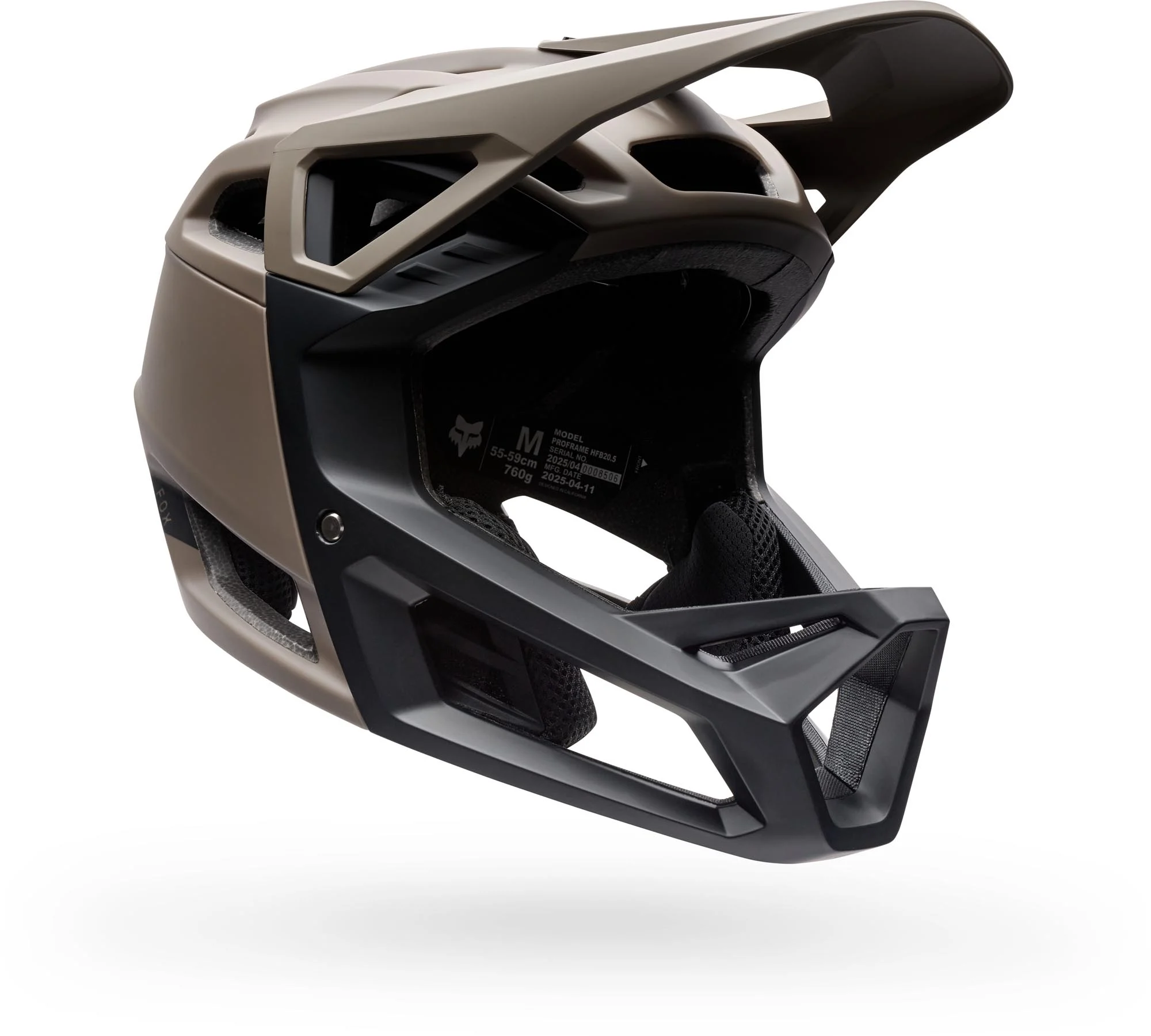 FOX Proframe Mips Youth Downhill Helmet  light brown