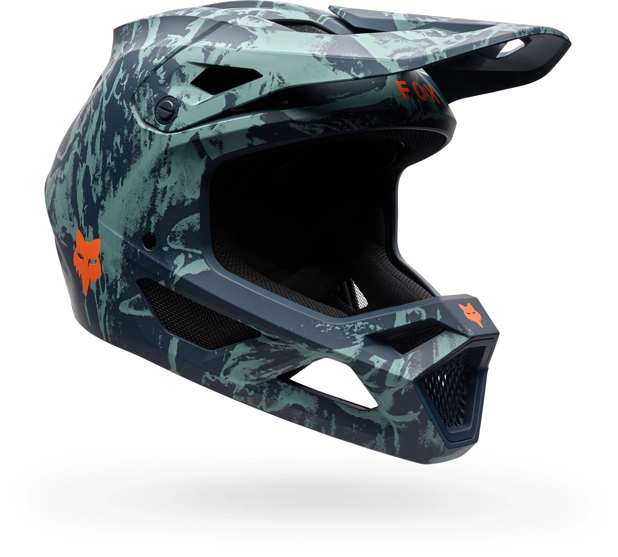 FOX Rampage Image Print Mips Youth Downhill Helmet  blue