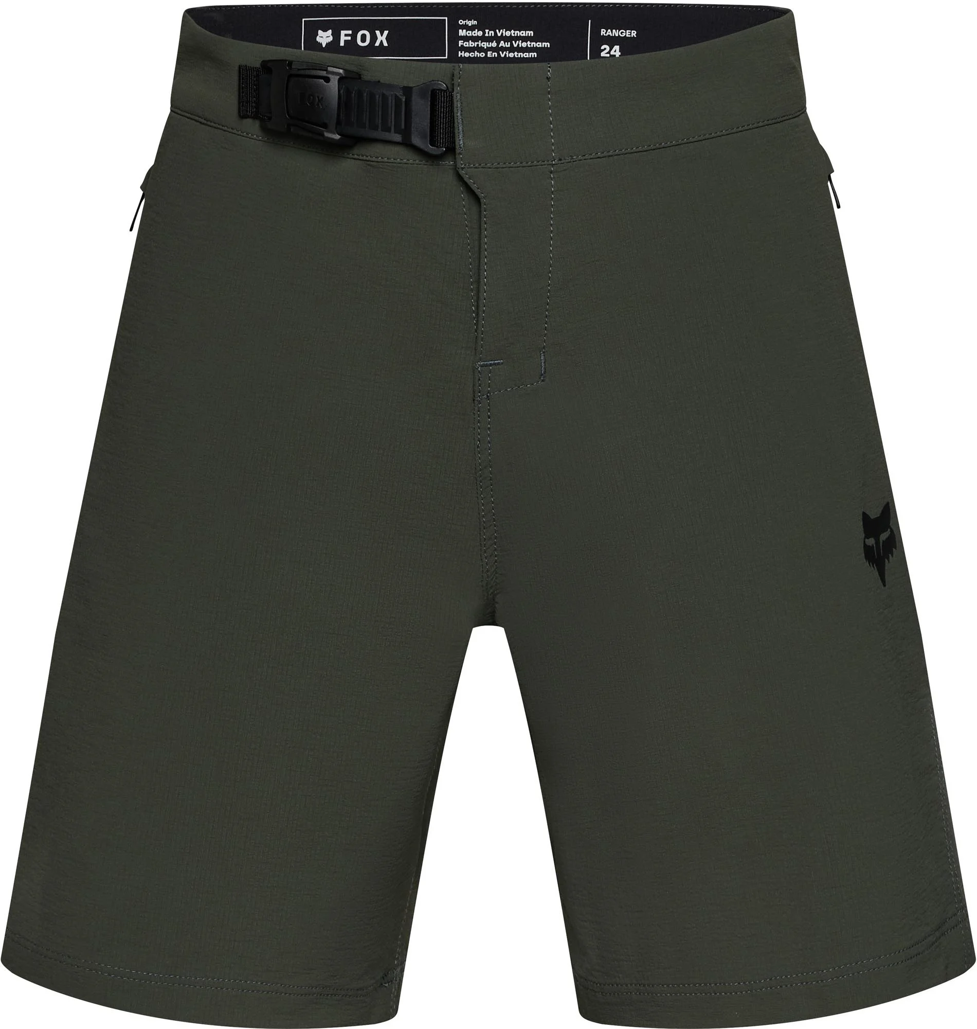 FOX Ranger Lined Youth Bicycle Shorts  green