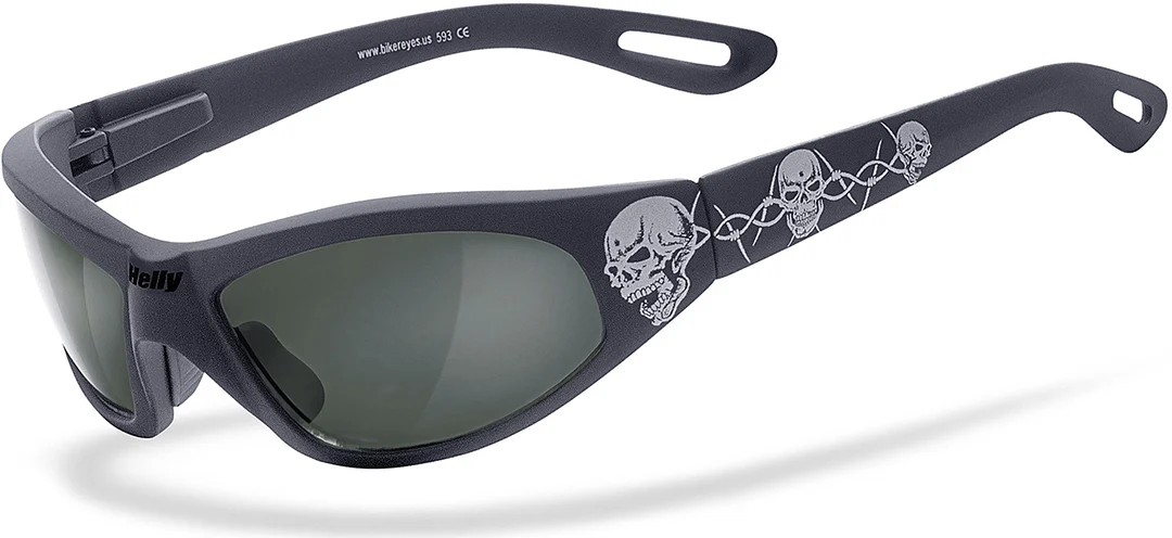 Helly Bikereyes Black Angel Tribal Polarized Sunglasses  black