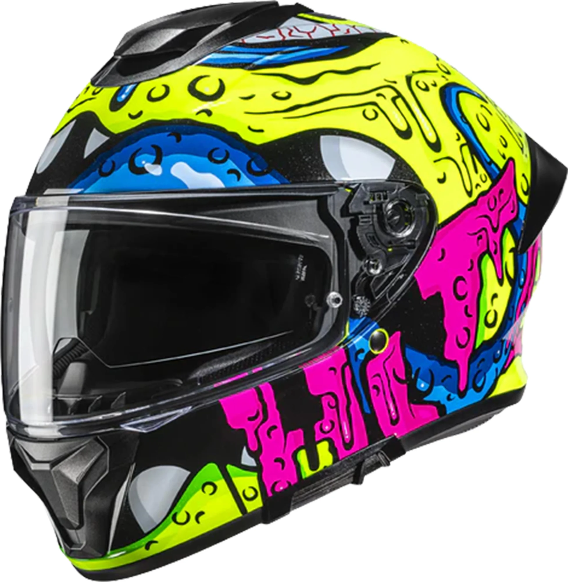 HJC C71 Squeeze Helmet  yellow/pink