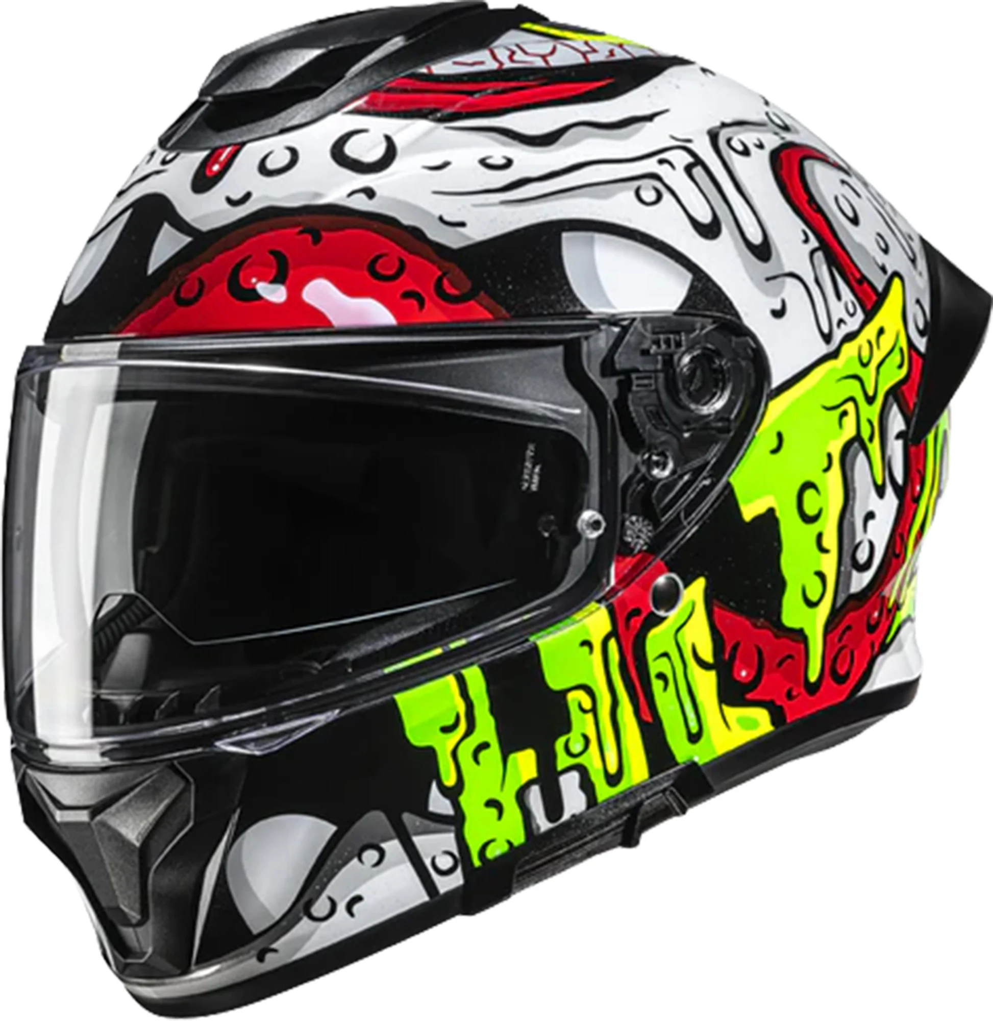 HJC C71 Squeeze Helmet  white/green/red