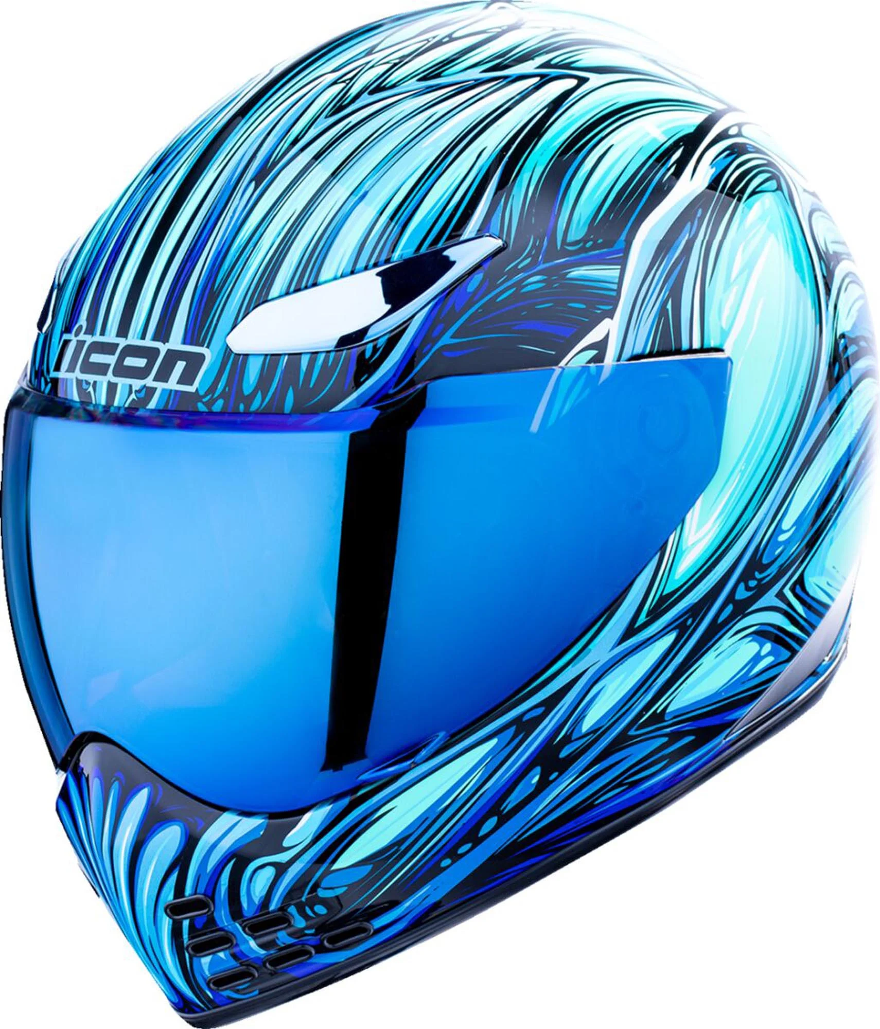 Icon Domain Nouveau Helmet  blue