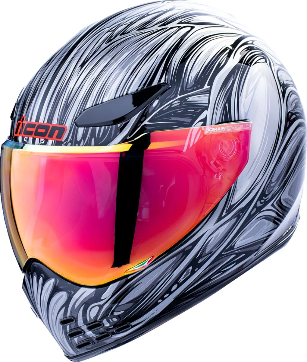 Icon Domain Nouveau Helmet  Silver