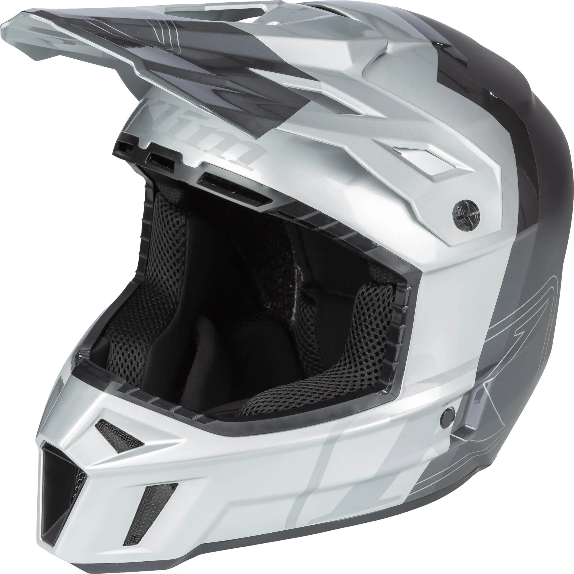 Klim F3 Carbon Pro Motocross Helmet  silver/grey