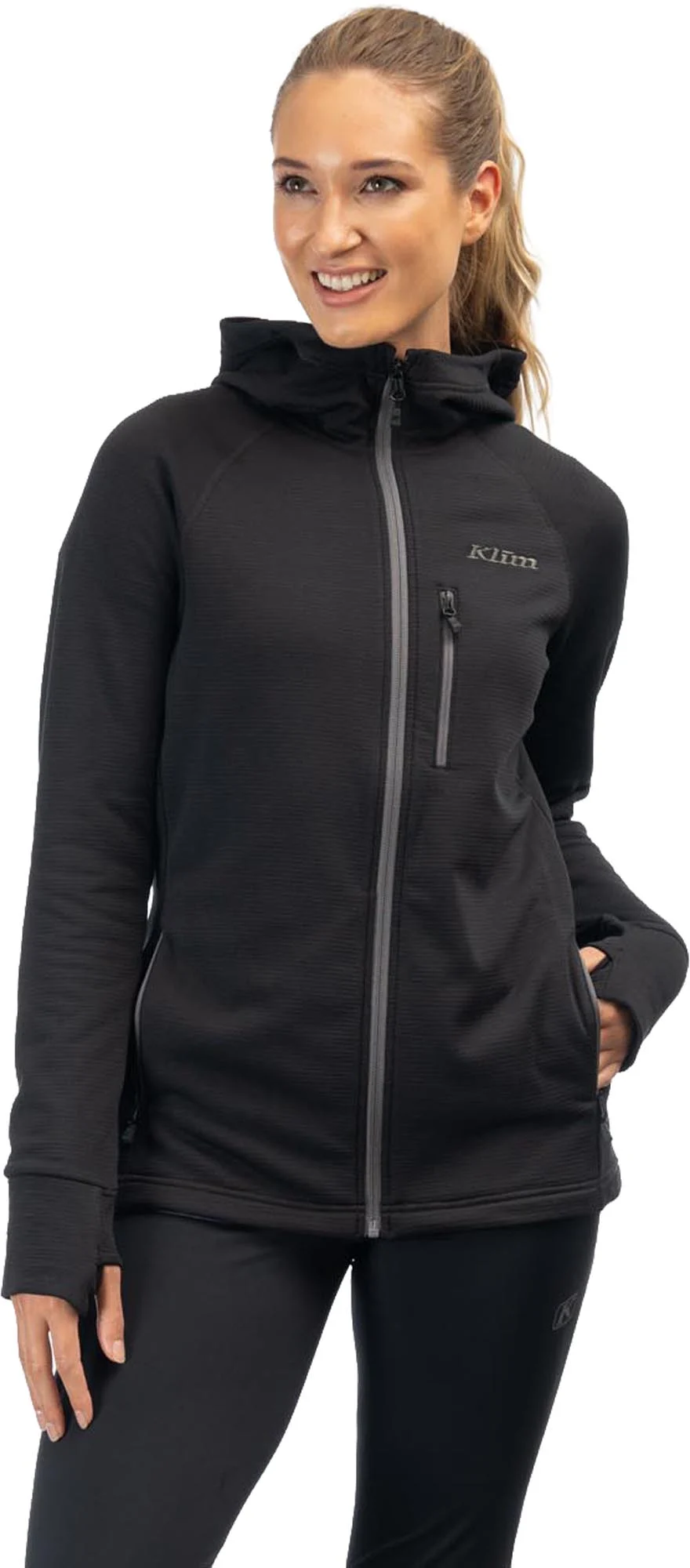 Klim Halo Ladies Zip Hoodie  black