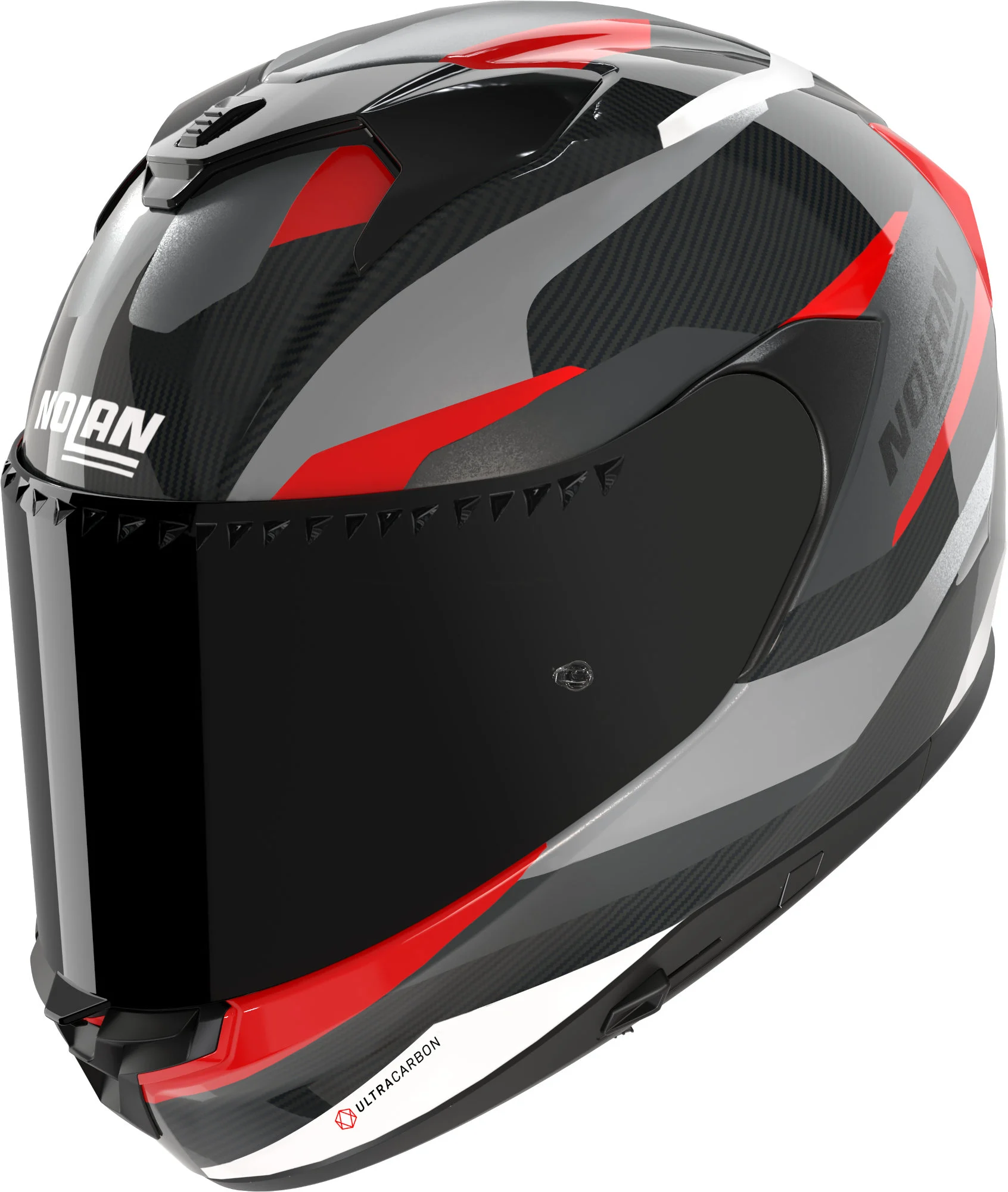 Nolan X-904 Ultra Carbon Calibro Quin Helmet  black/grey/red