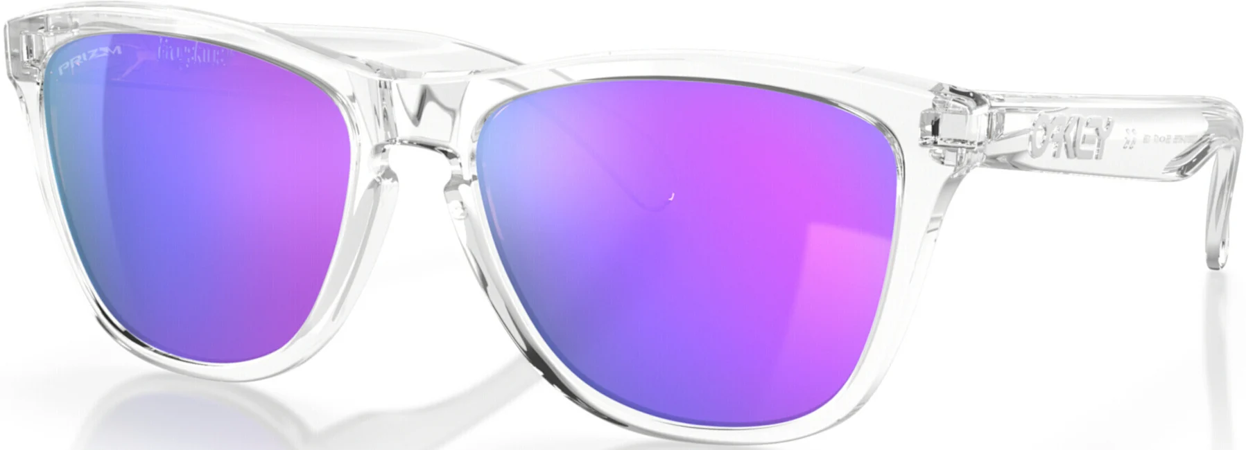 Oakley Frogskins Clear Prizm Sunglasses  purple mirrored