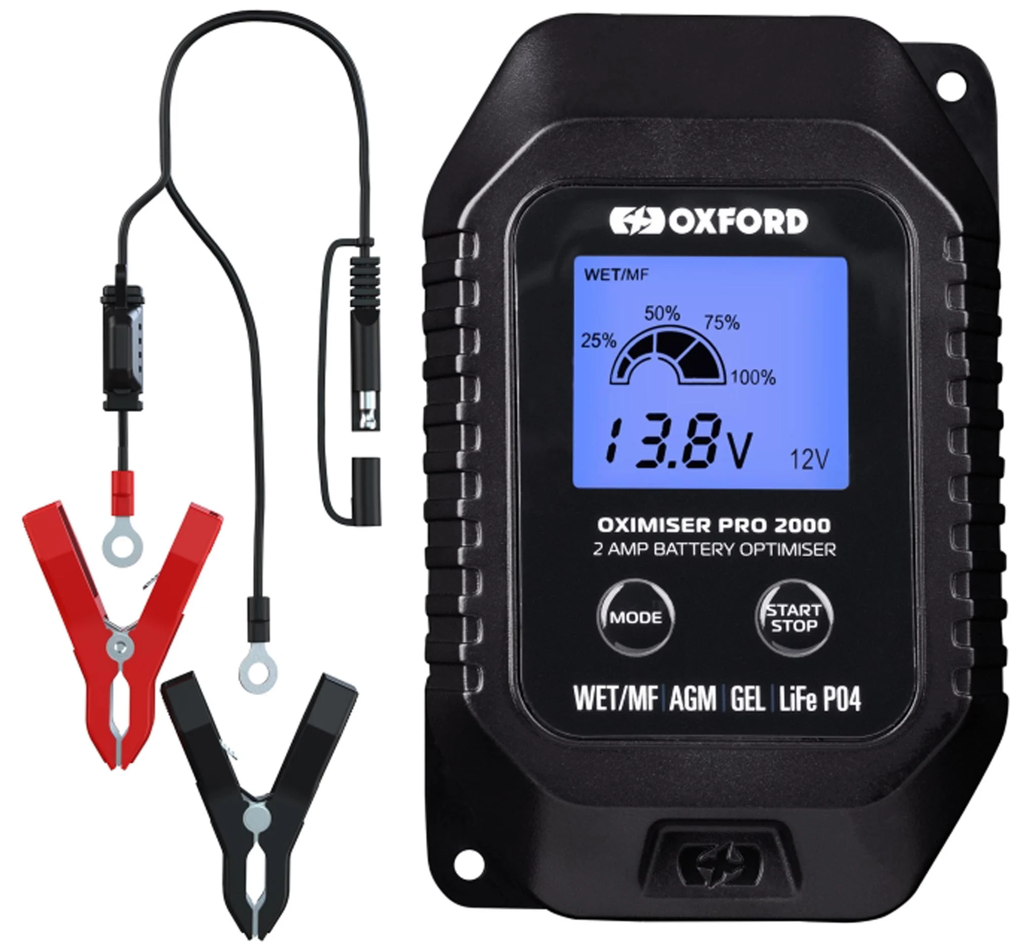 Oxford Oximiser Pro 2000 Battery Charger EU Plug