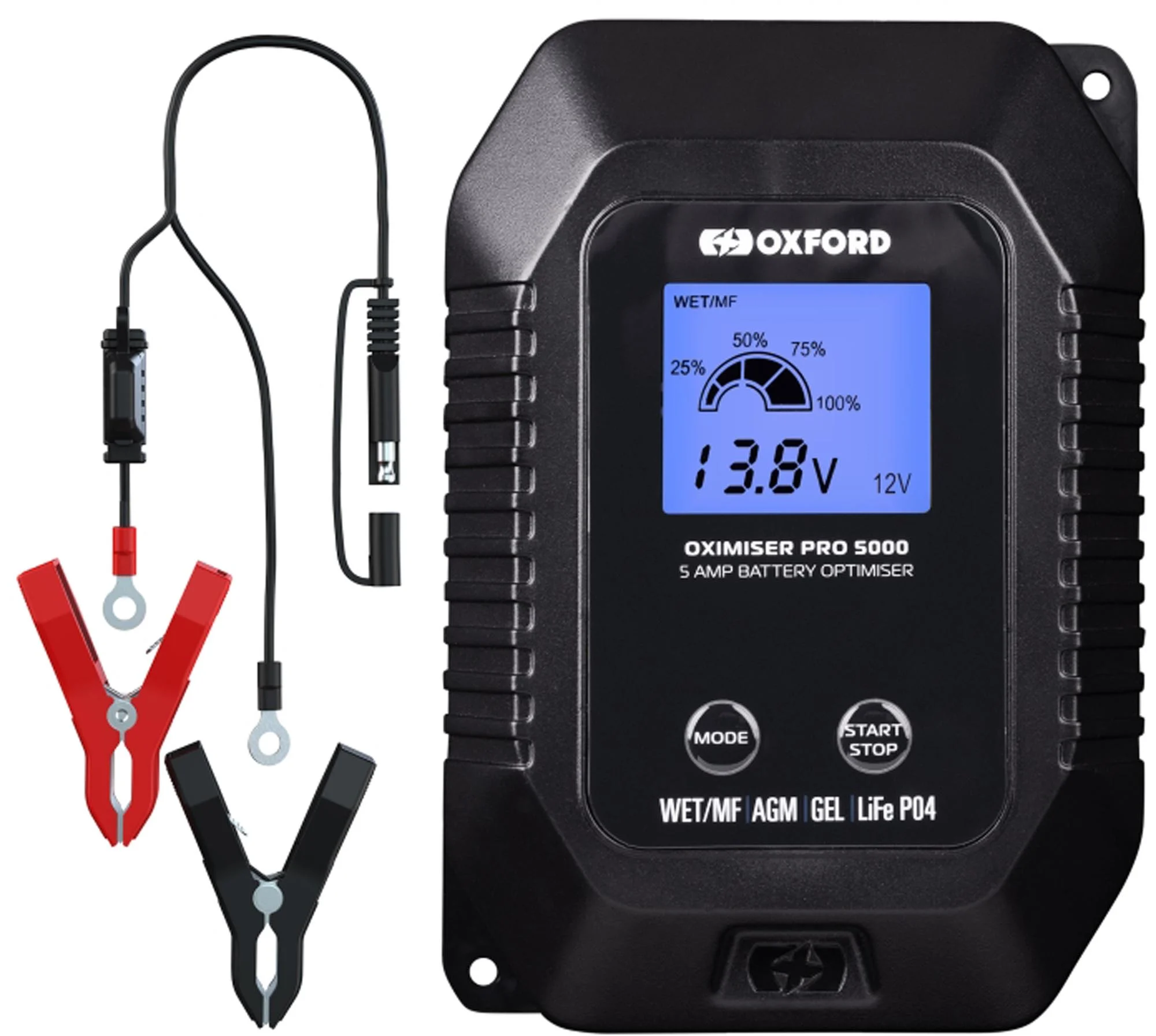 Oxford Oximiser Pro 5000 Battery Charger EU Plug