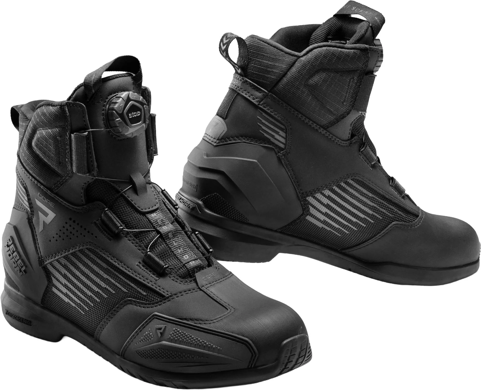 Rebelhorn Core Motorcycle Shoes  black