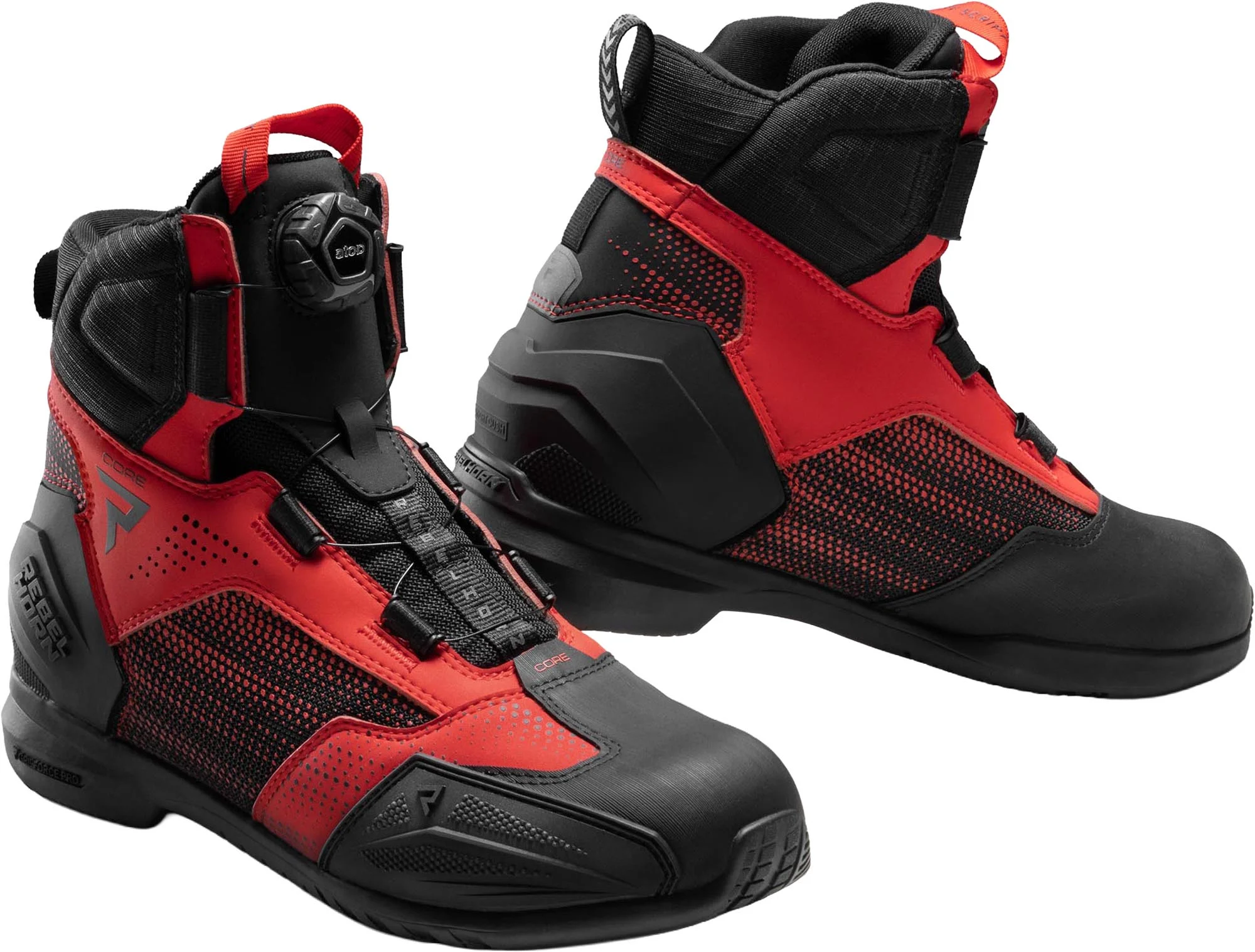 Rebelhorn Core Motorcycle Shoes  black/red