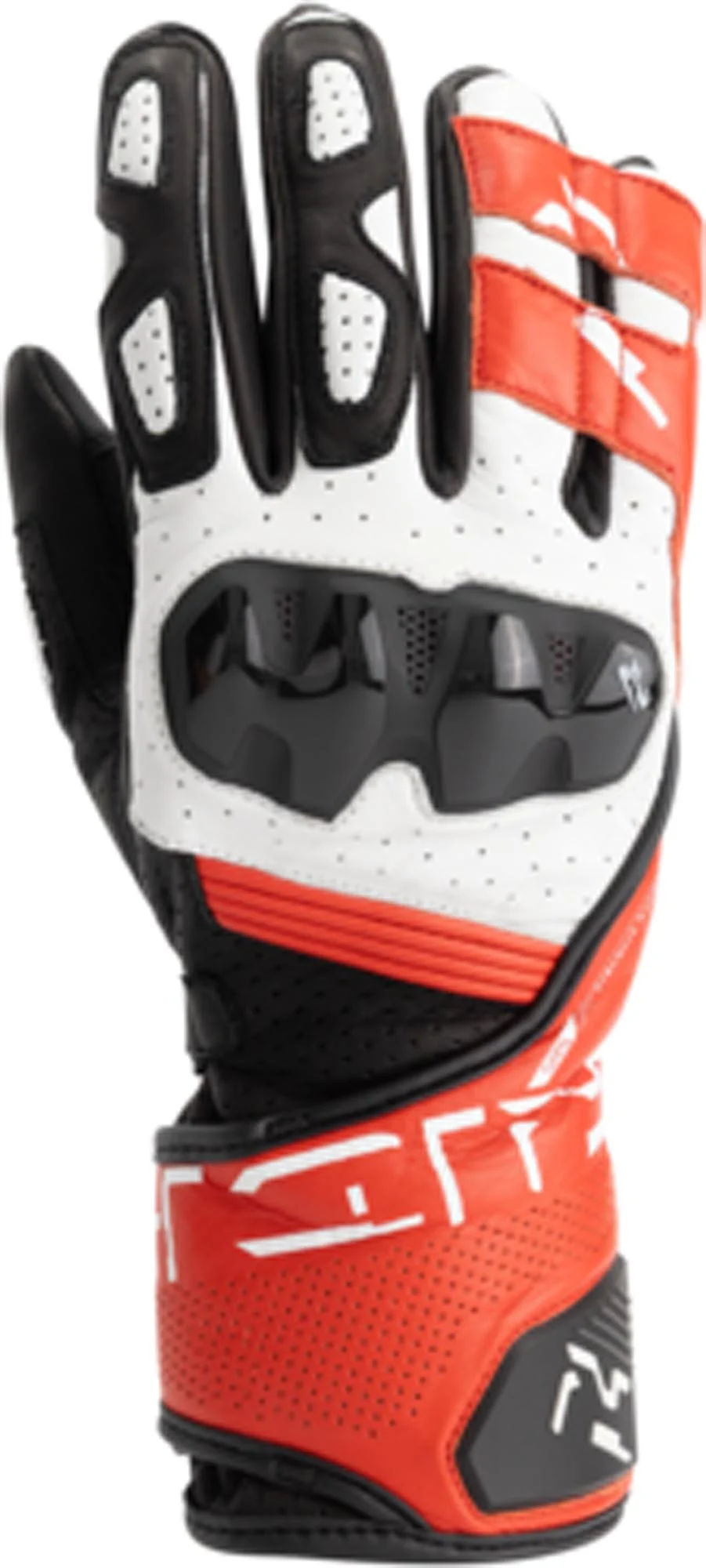 Richa RS-86 Ladies Motorcycle Gloves  black/red/fluo-dark red