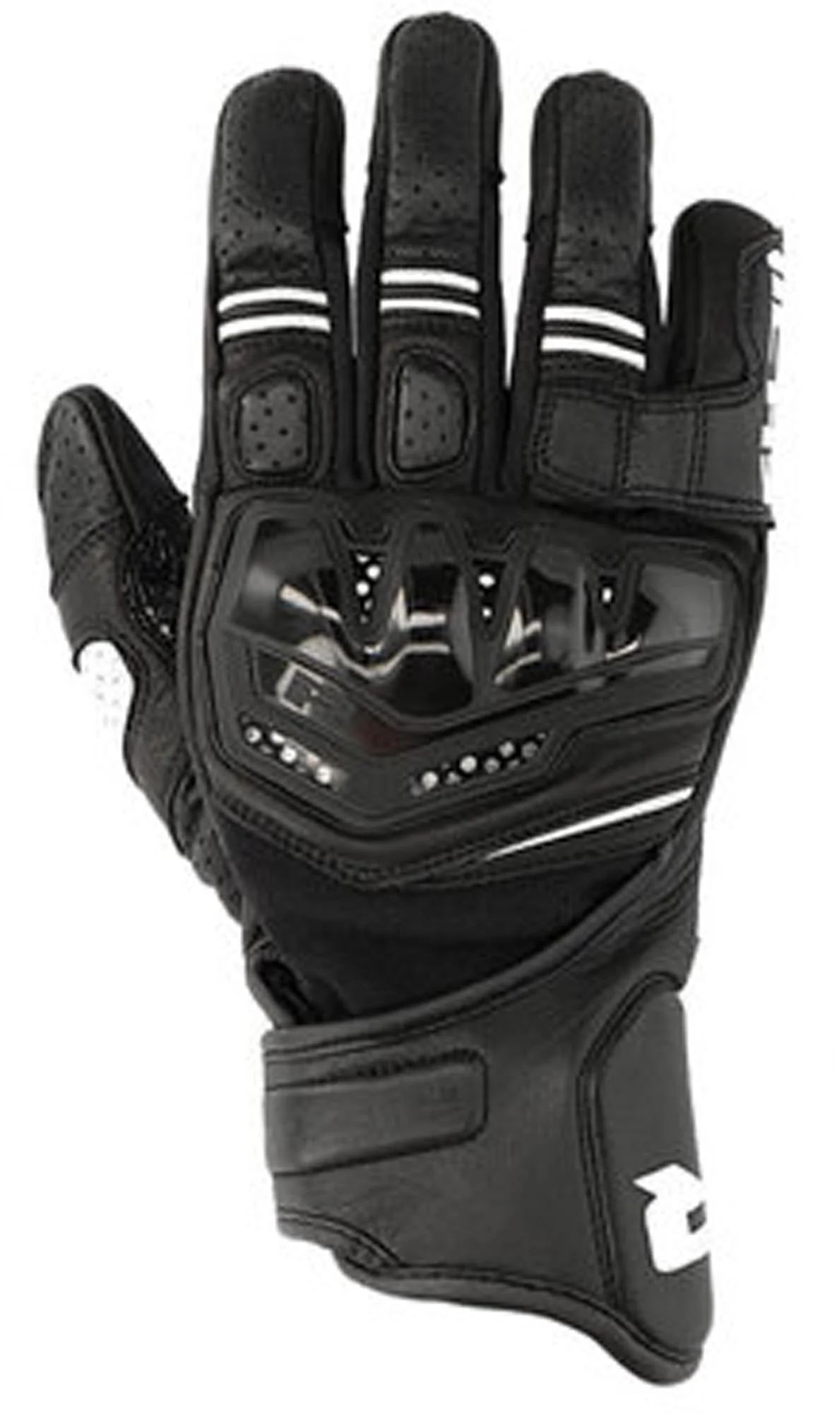 Richa Stradale Stealth perforated Motorcycle Gloves  black/white
