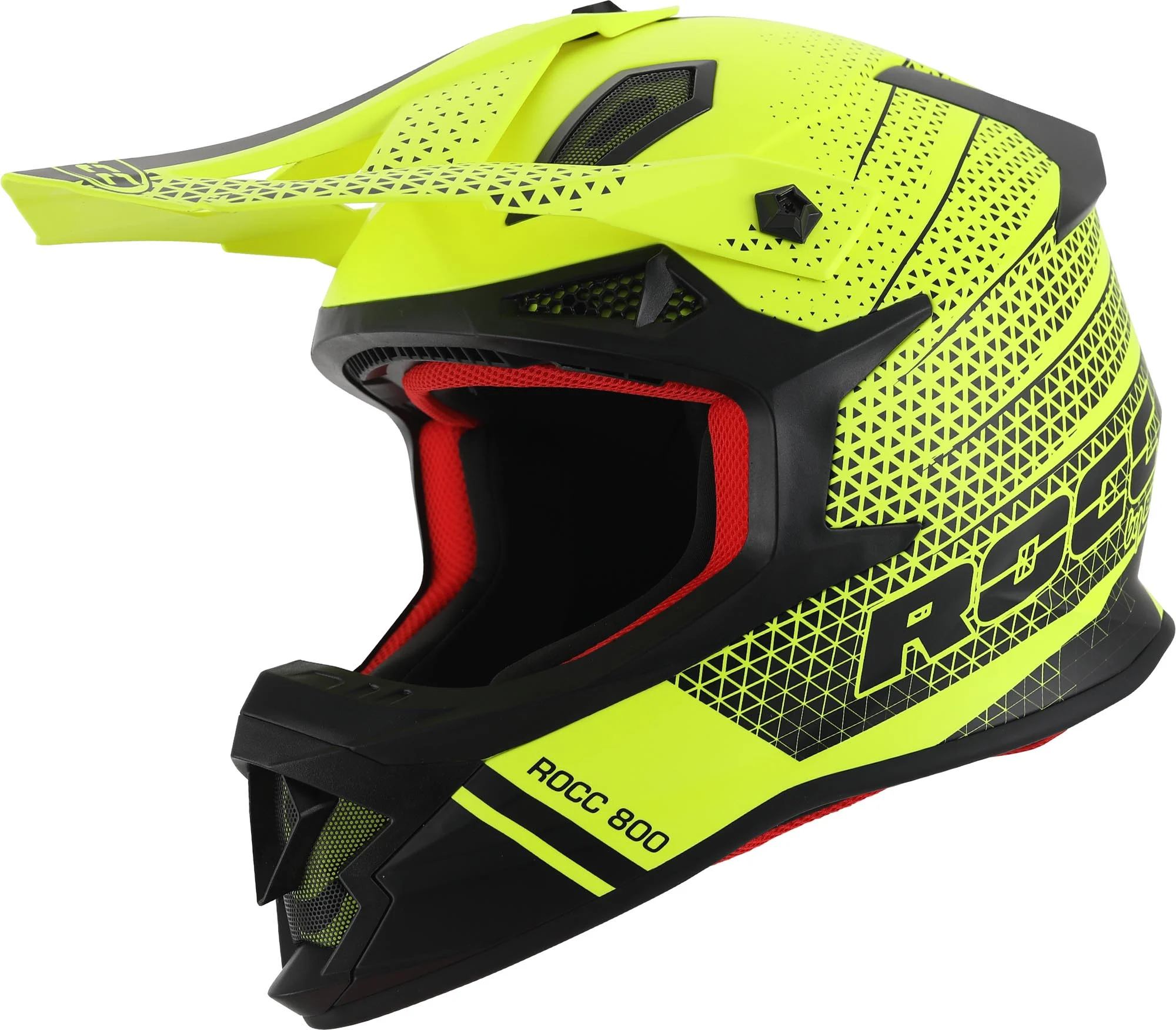 Rocc 800 Motocross Helmet  black matt/yellow