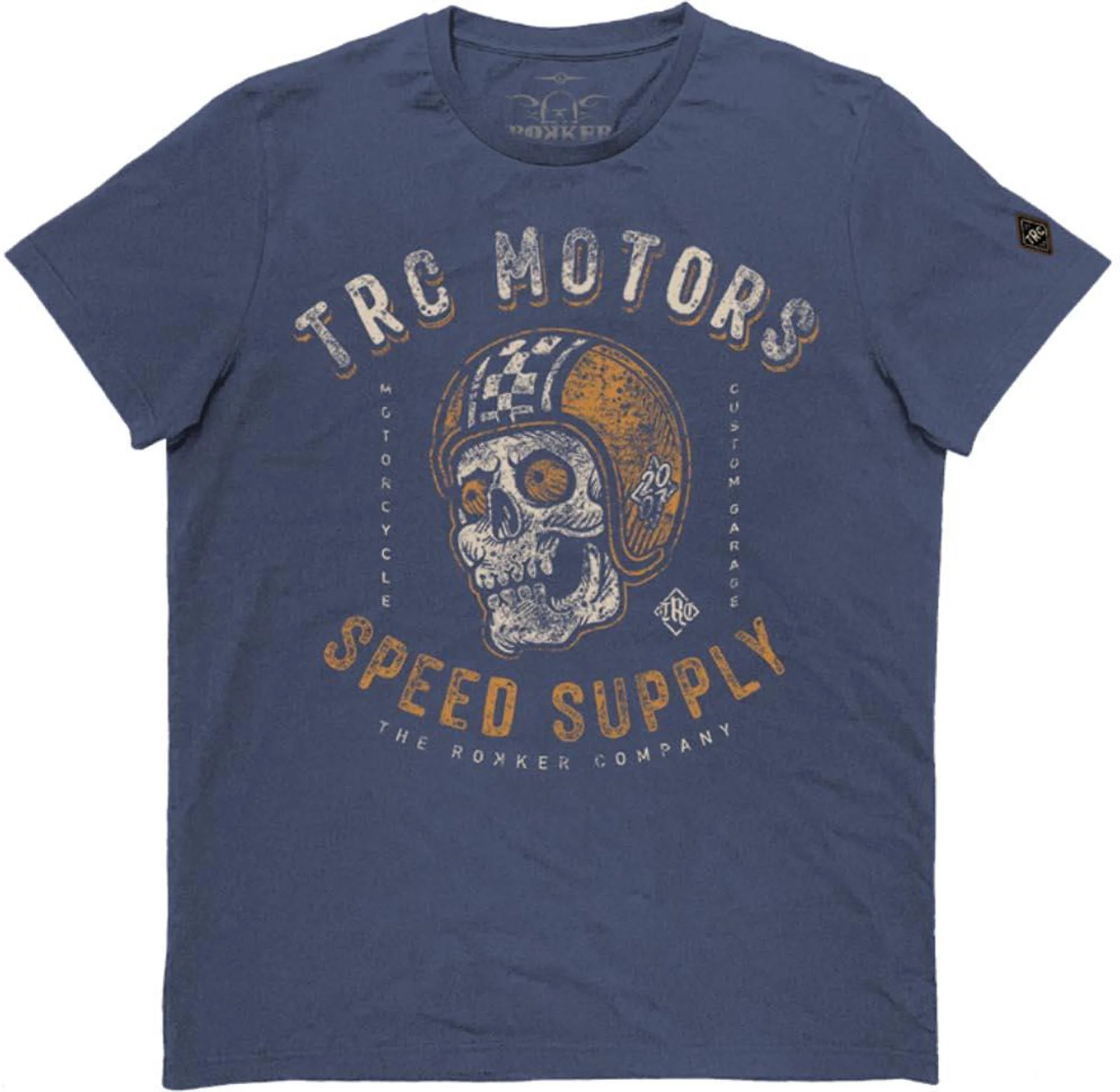 Rokker Skull T-Shirt  blue