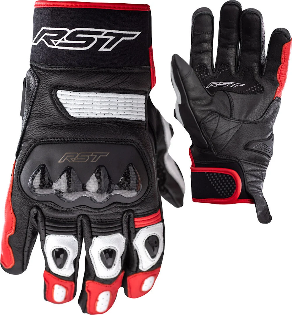 RST Freestyle II Motorcycle Gloves  black/white/red