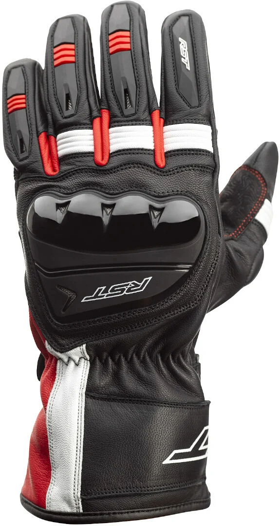 RST Pilot Motorcycle Gloves  black/white/red
