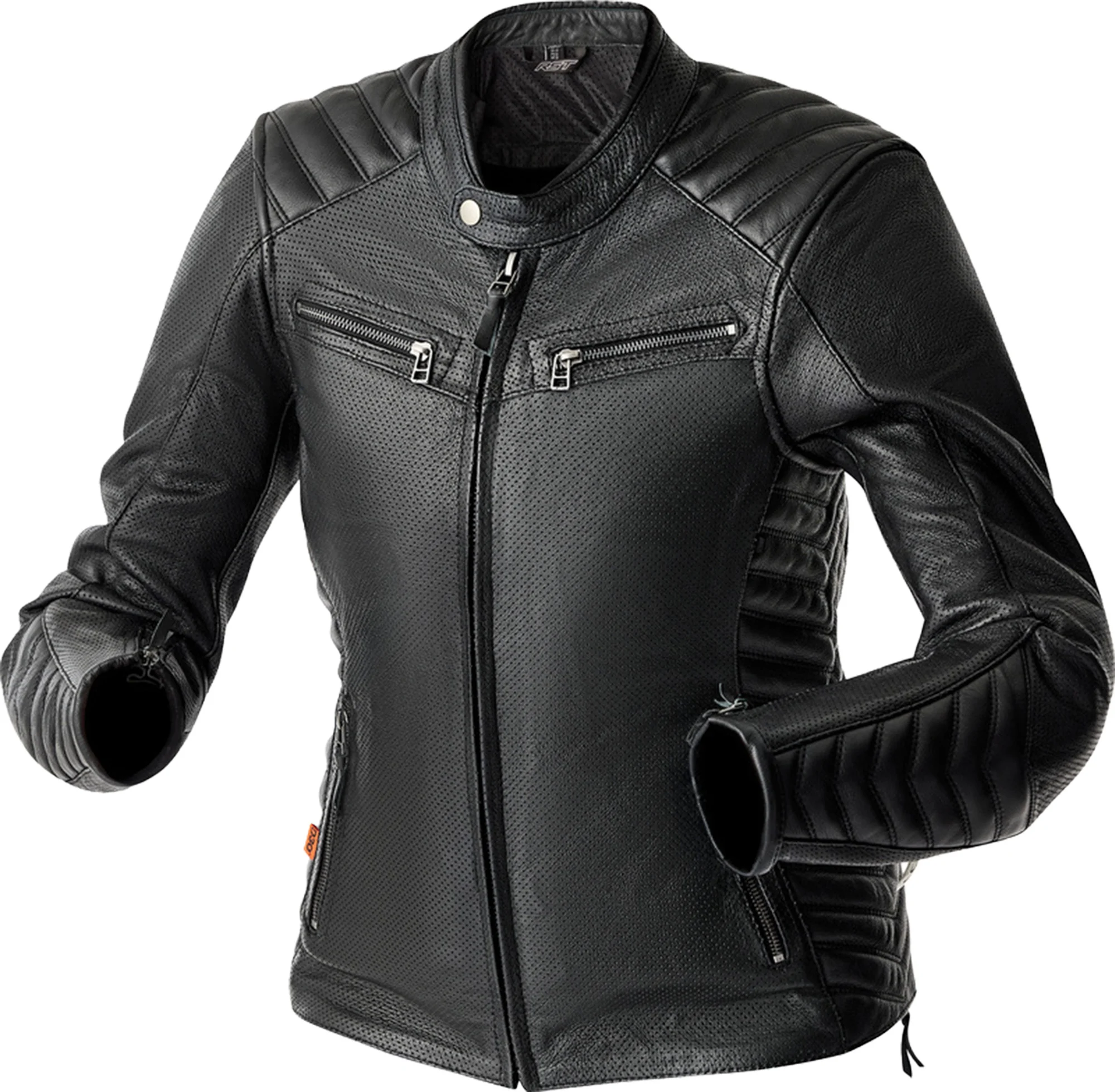 RST Roadster Air D3O Ladies Motorcycle Leather Jacket  black