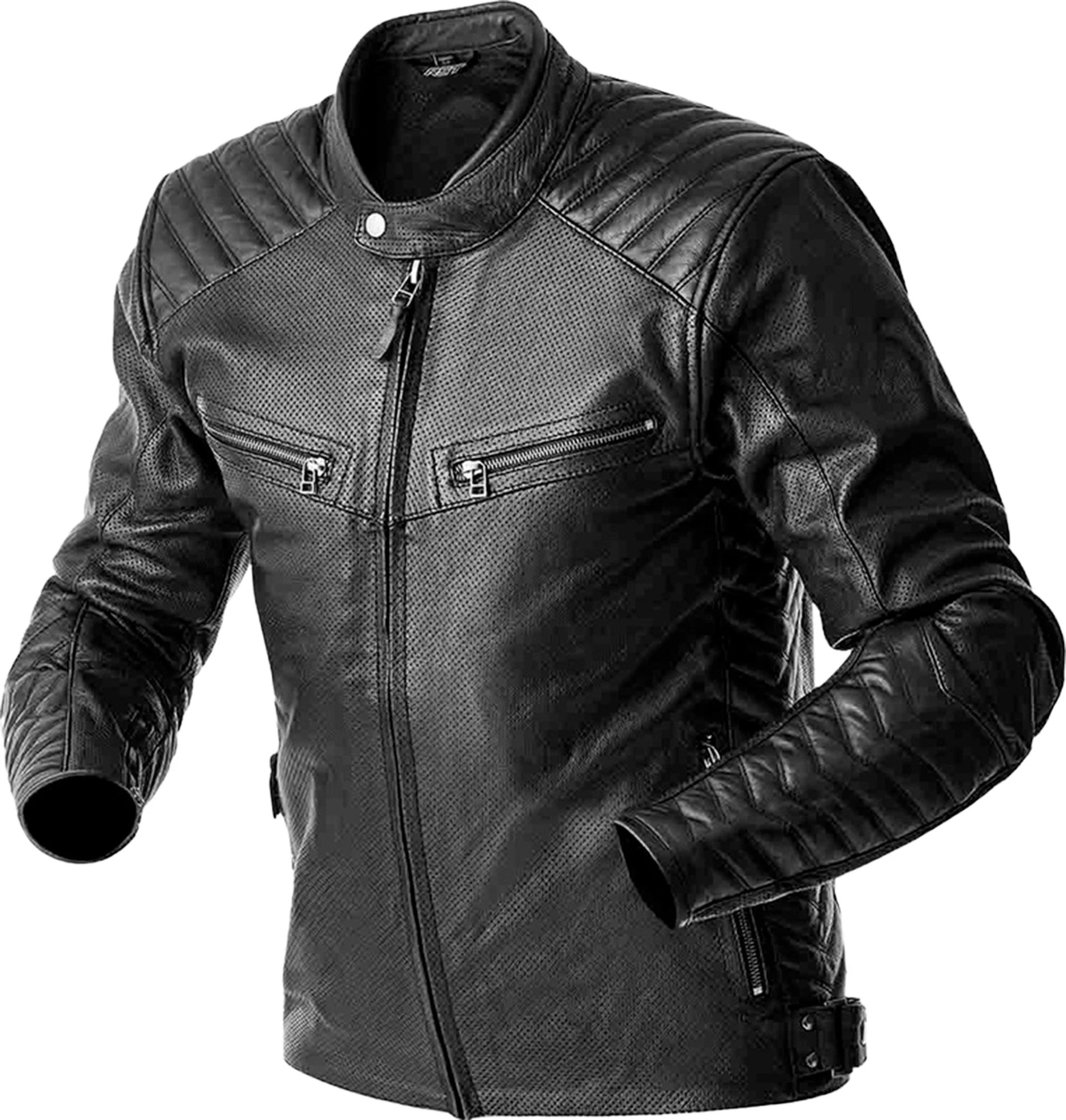 RST Roadster Air D3O Motorcycle Leather Jacket  black
