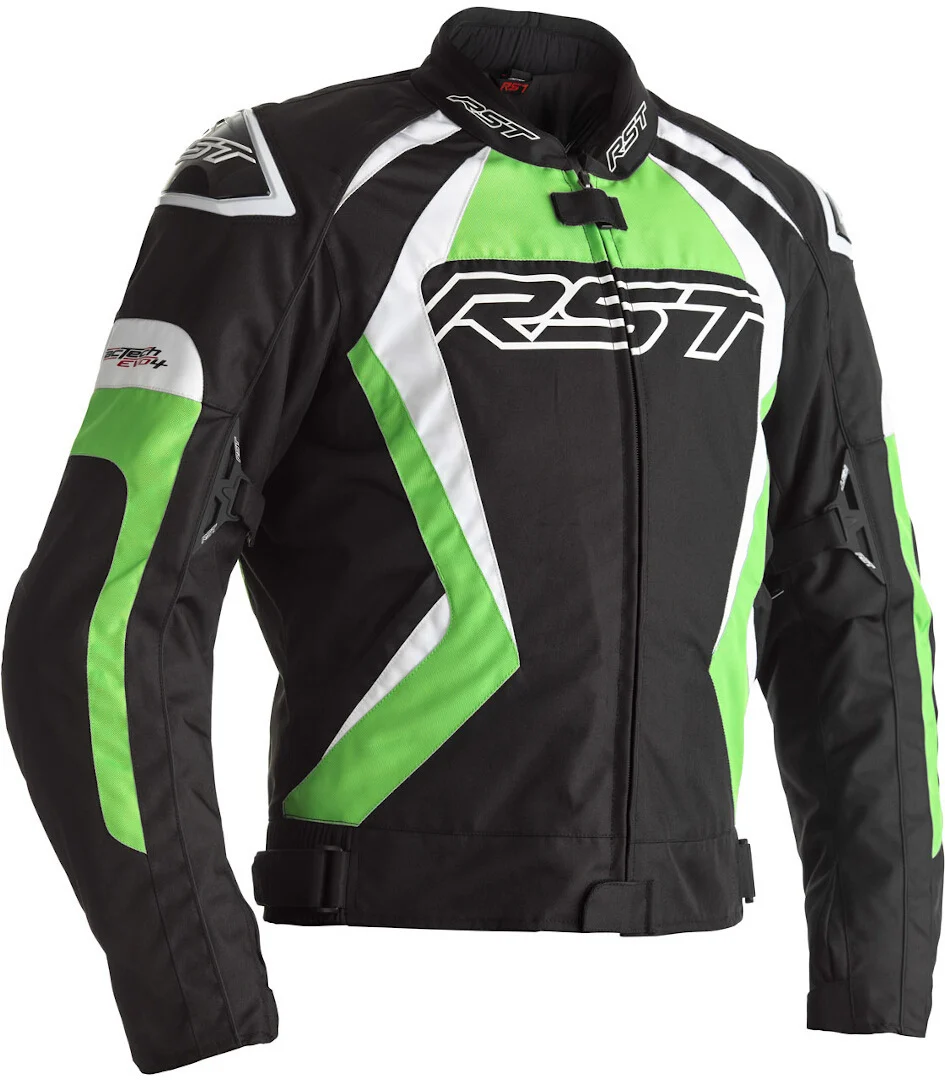 RST Tractech EVO 4 Motorcycle Textile Jacket  black/green
