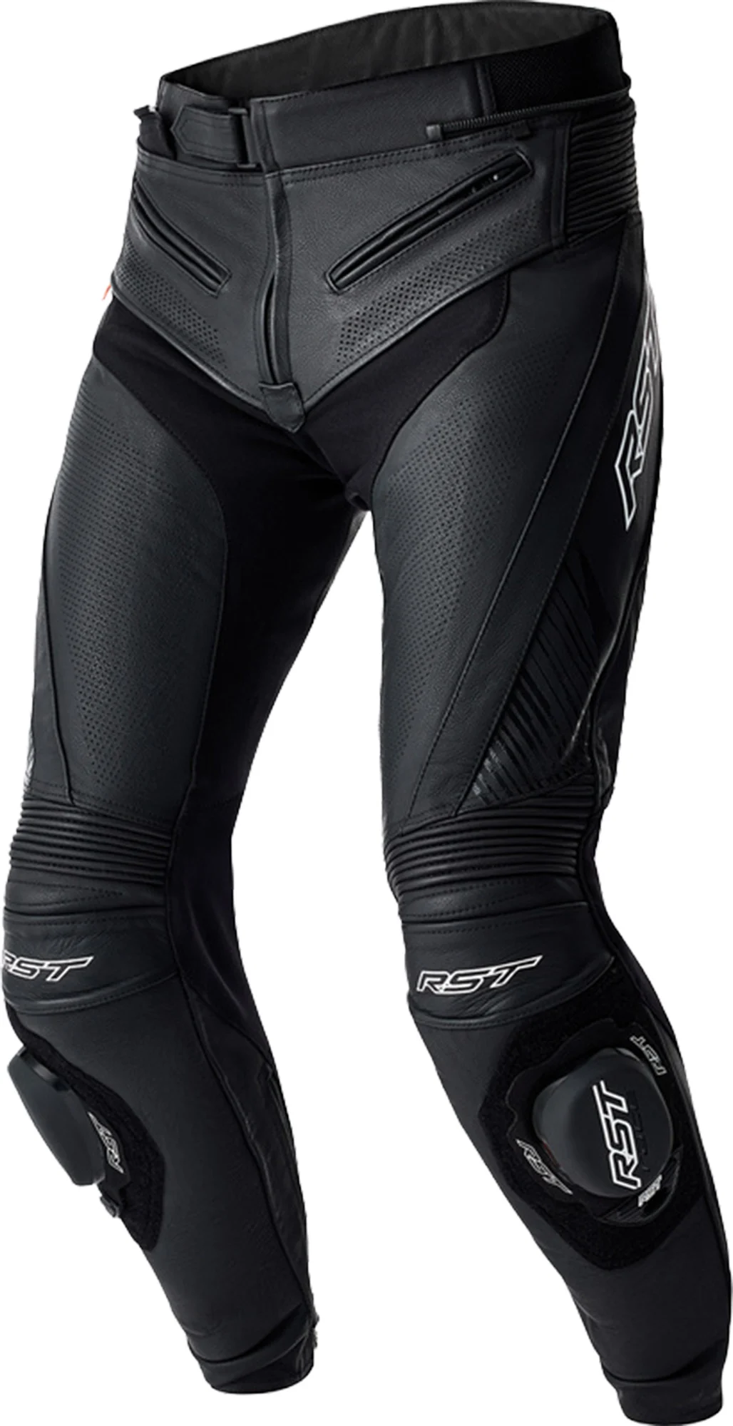 RST Tractech Evo D3O Motorcycle Leather Pants  black/white