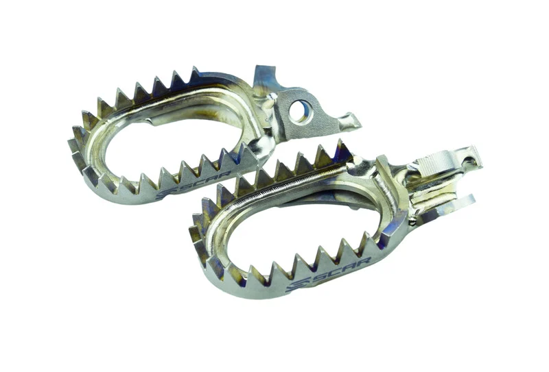 SCAR Anti-Mud Footpegs Titanium