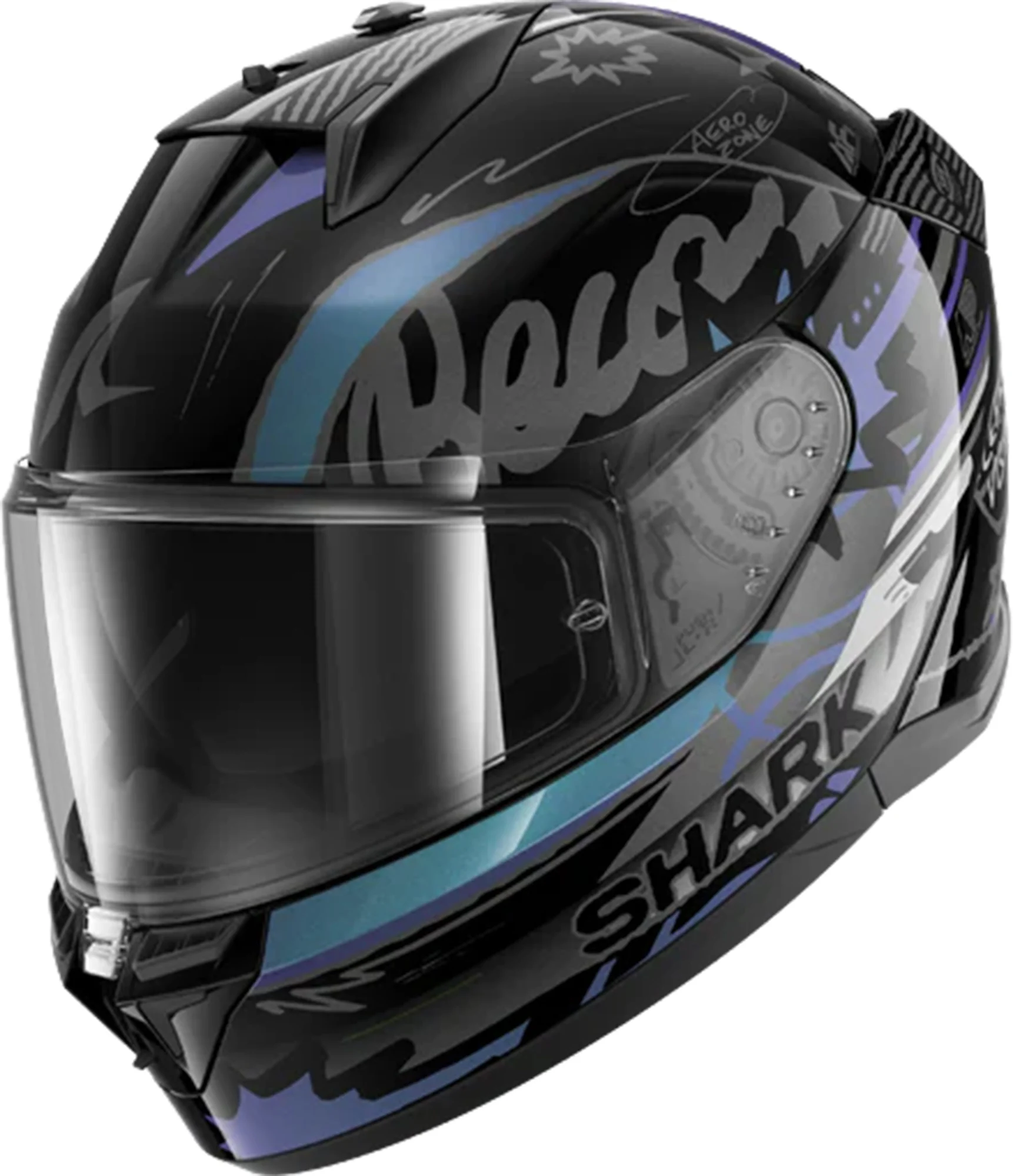 Shark D-Skwal 3 Streetrush Helmet  black/chrome