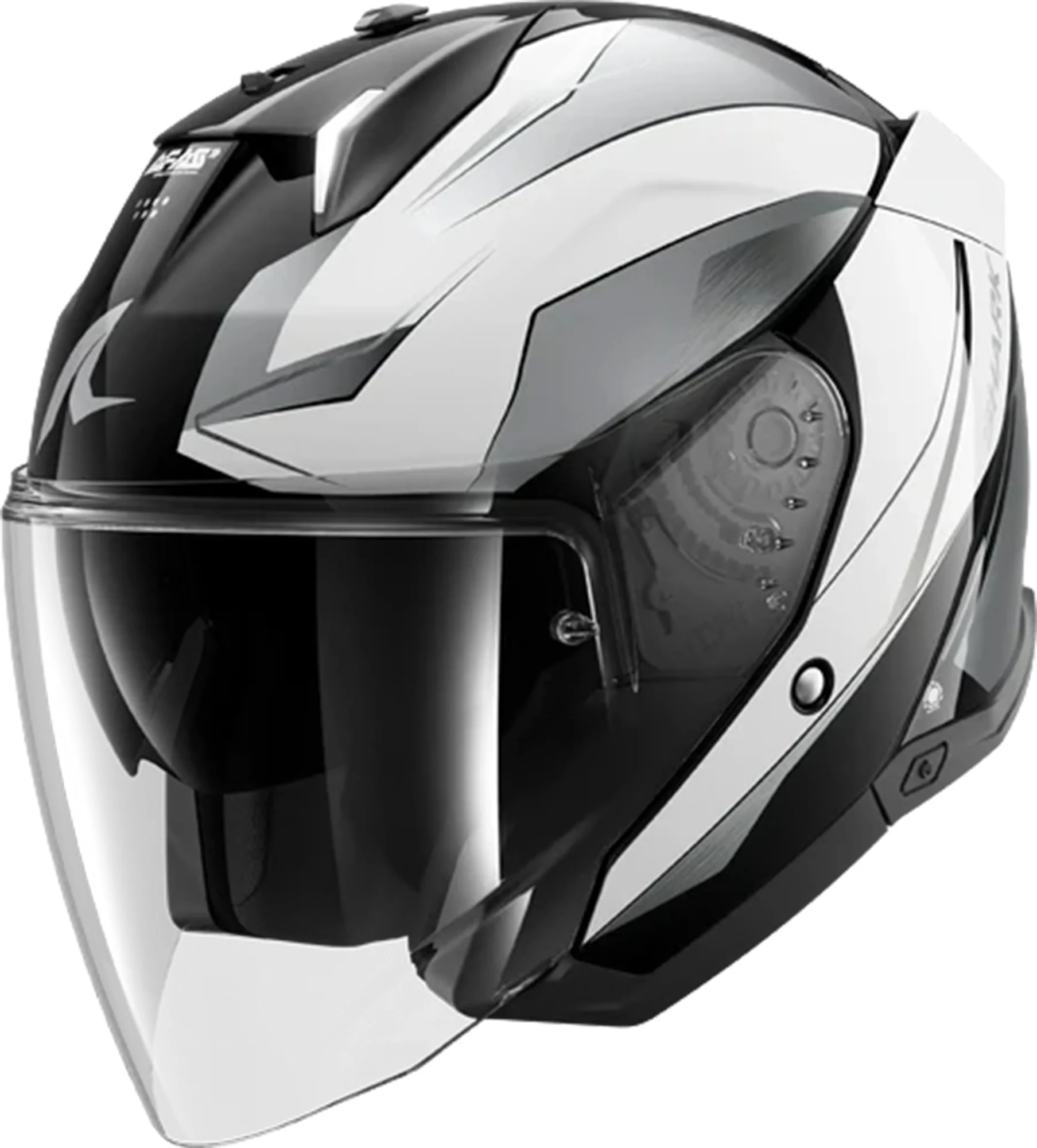 Shark Skwal i3 Mekarium Jet Helmet  black/white