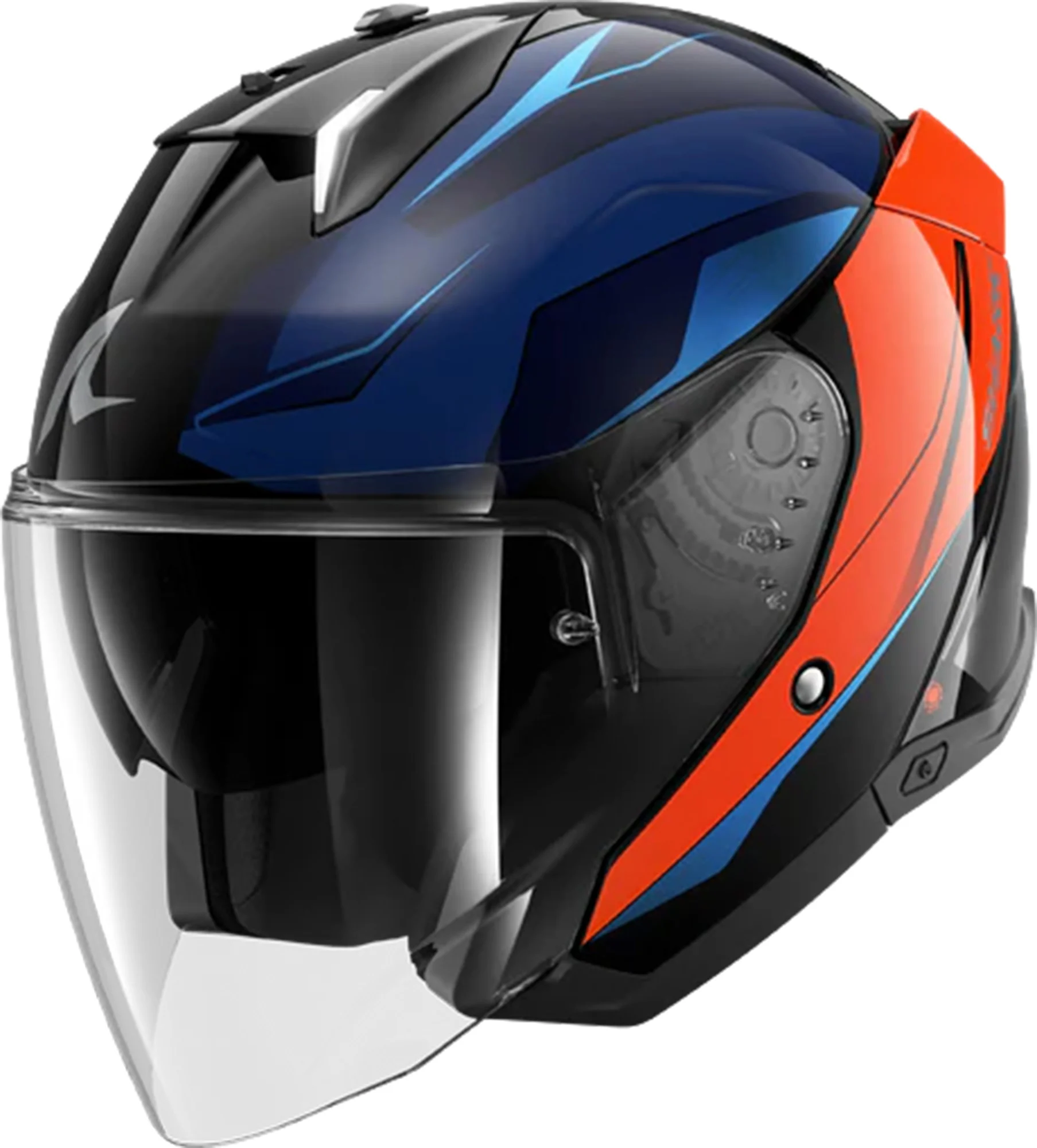 Shark Skwal i3 Mekarium Jet Helmet  blue/black/orange