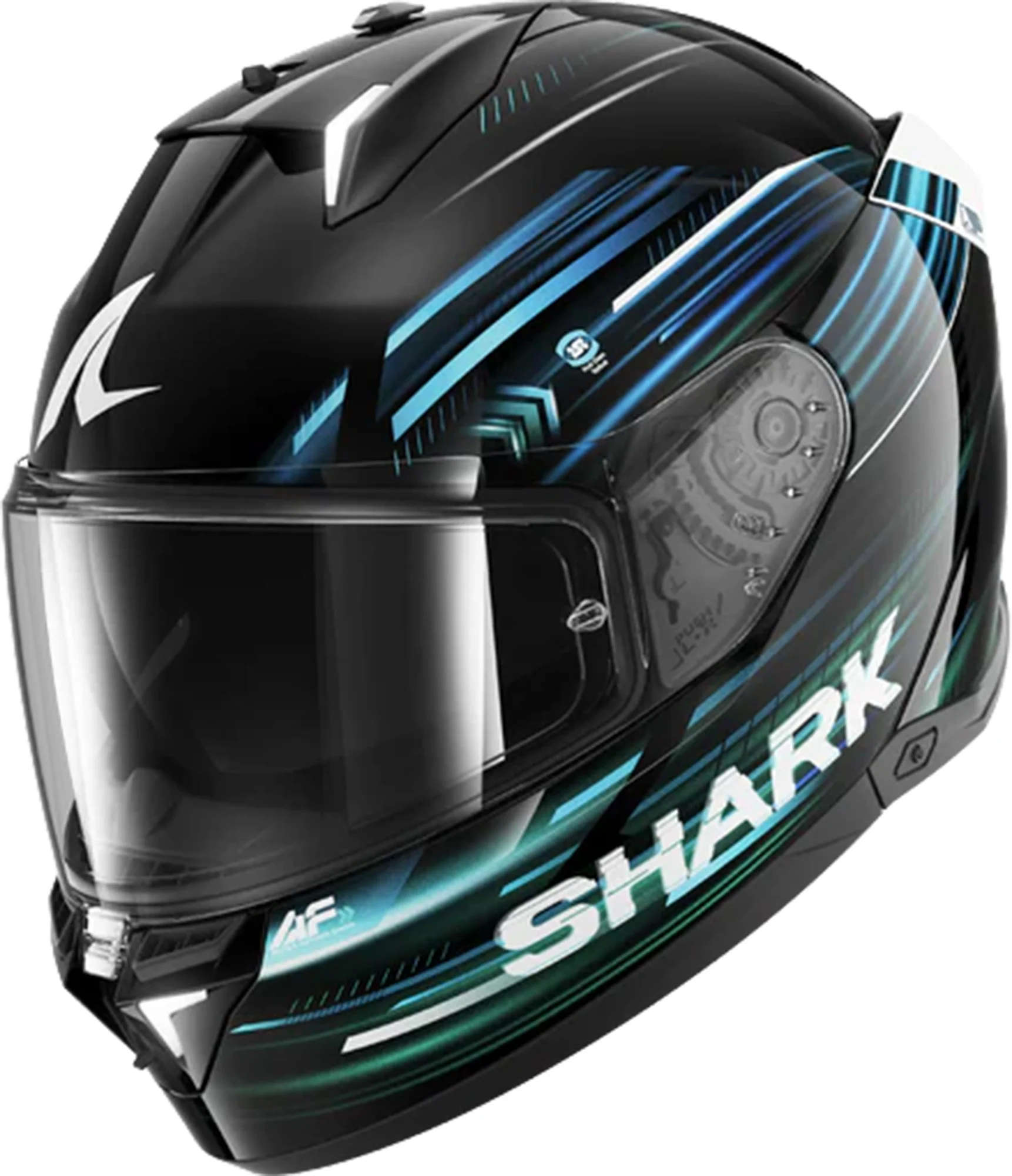 Shark Skwal i3 Light-Blur Helmet  black/green/blue
