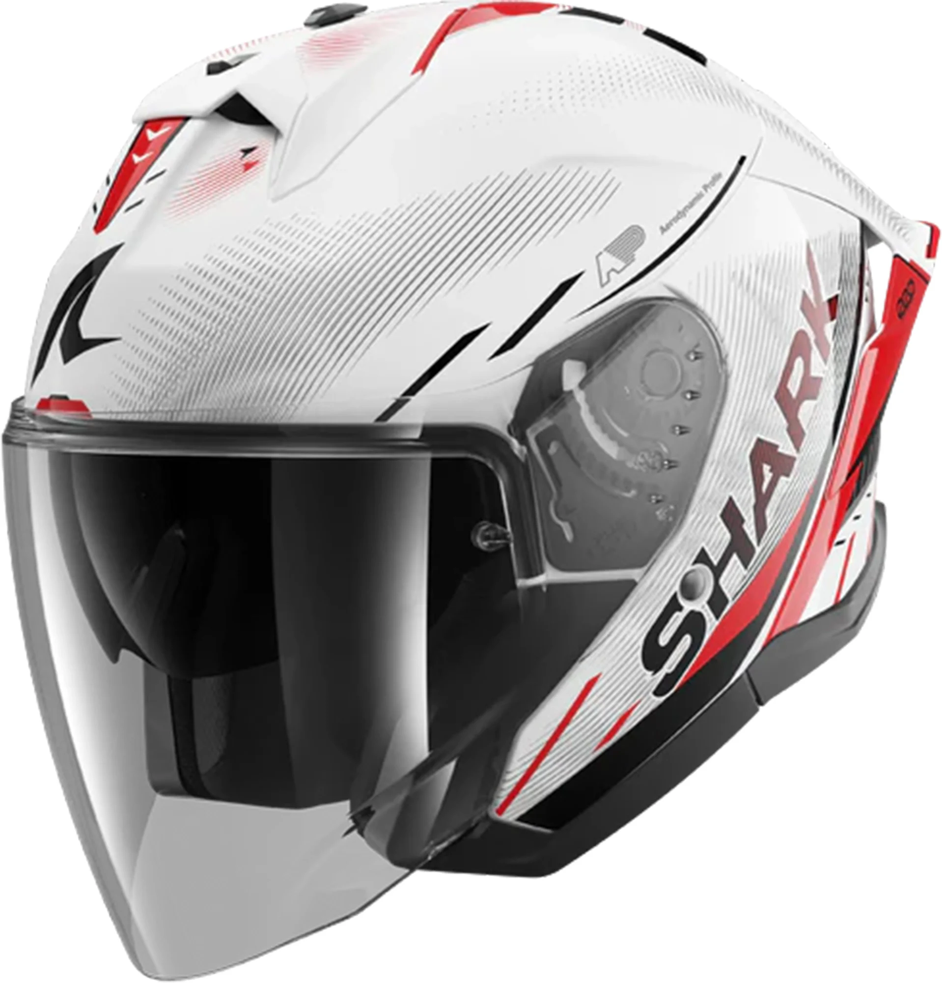 Shark Skwal Cup Speed-Tech Jet Helmet  white/red/black