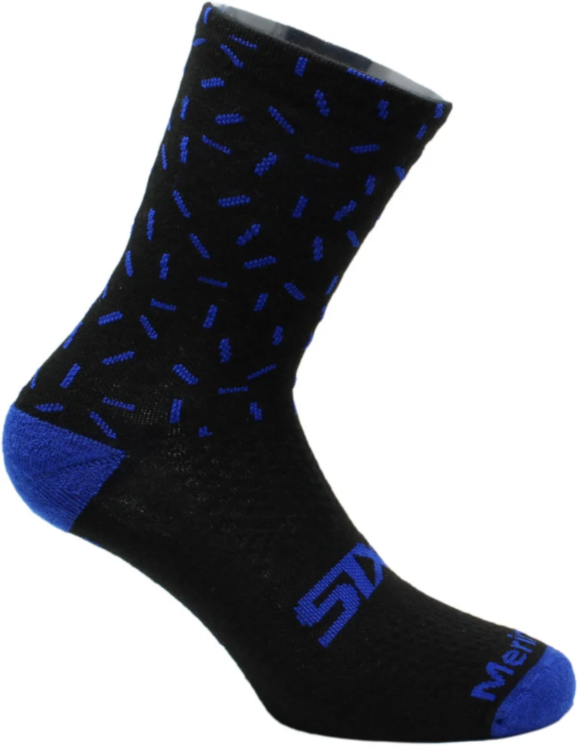 SIXS Merinos Socks  black/blue