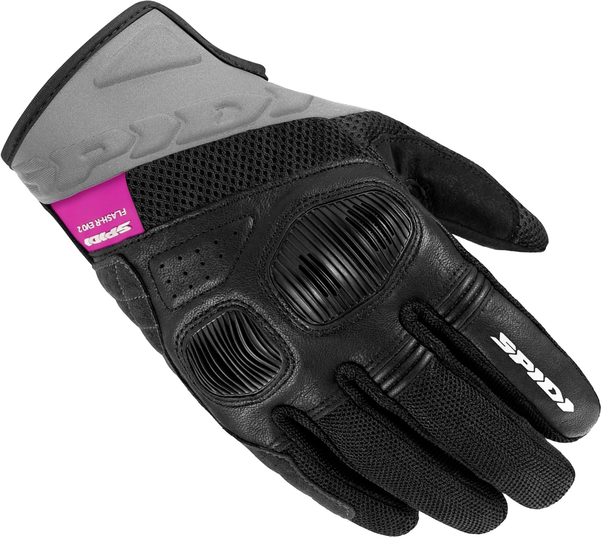 Spidi Flash-R Evo 2 Ladies Motorcycle Gloves  black/fuchsia