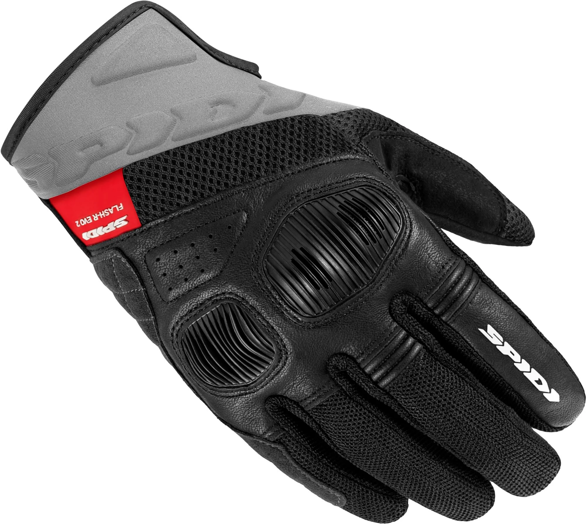 Spidi Flash-R Evo 2 Ladies Motorcycle Gloves  black/grey/red